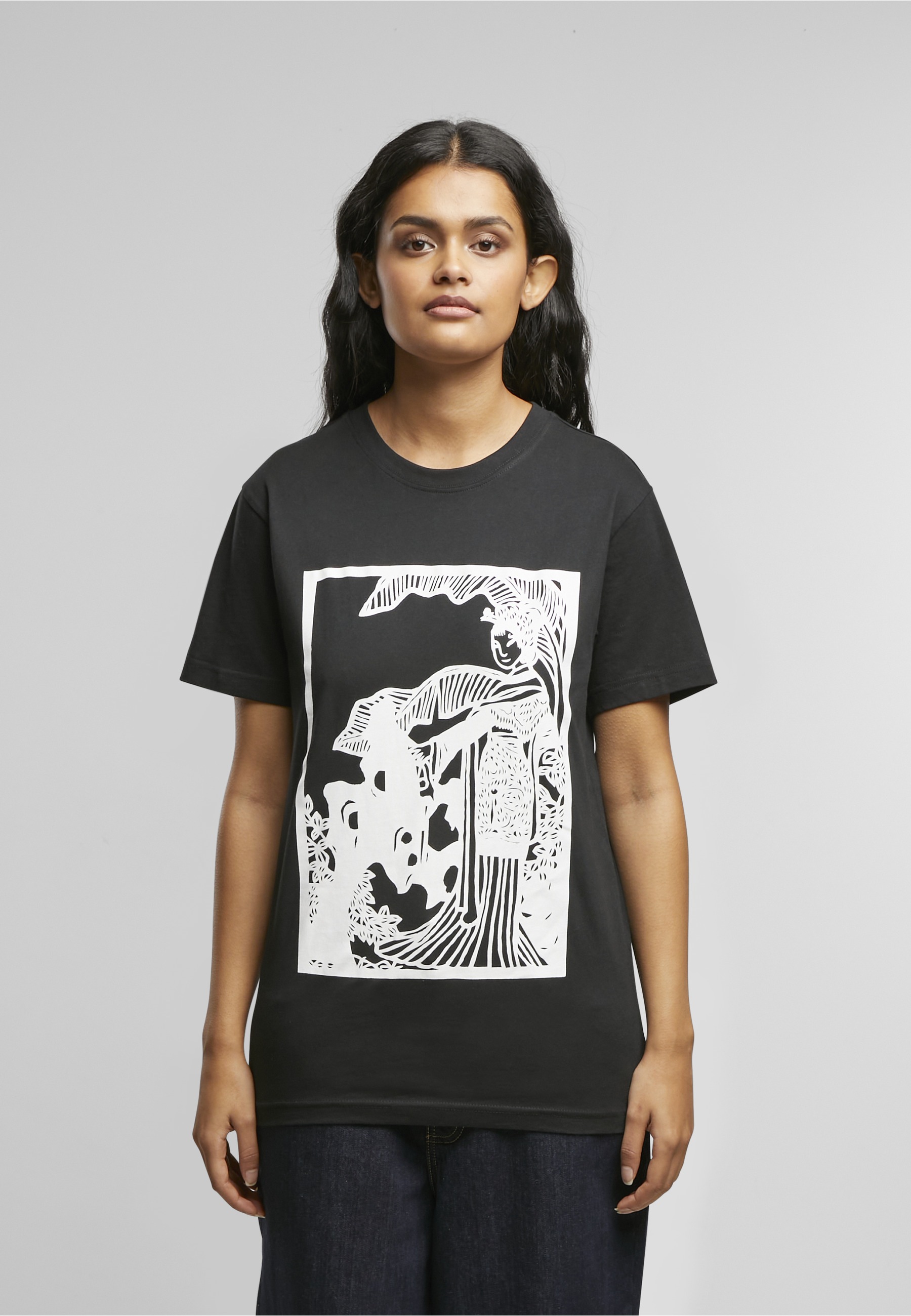 MisterTee Kurzarmshirt »MisterTee Damen Ladies Chinese Beauty X Tee« 1 Stk.