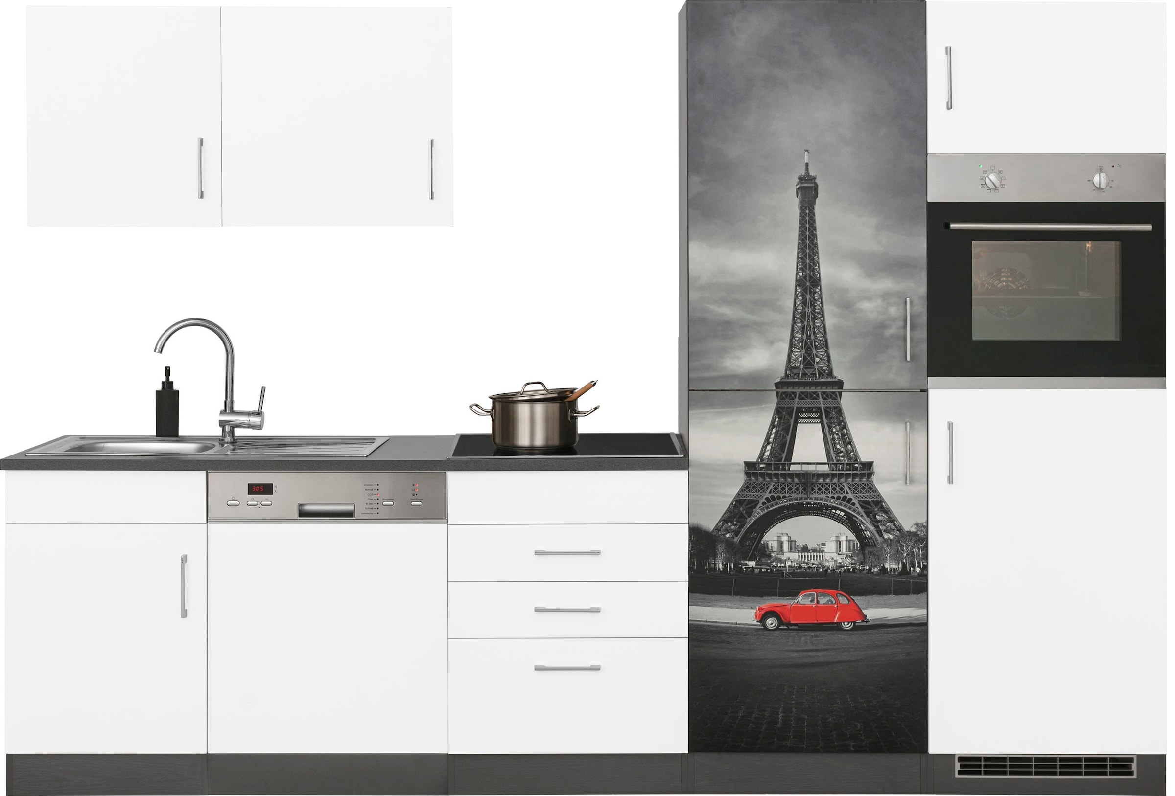 KOCHSTATION Küchenzeile »KS-Paris – Küchen mit einzigartigen Fotomotiven au günstig online kaufen