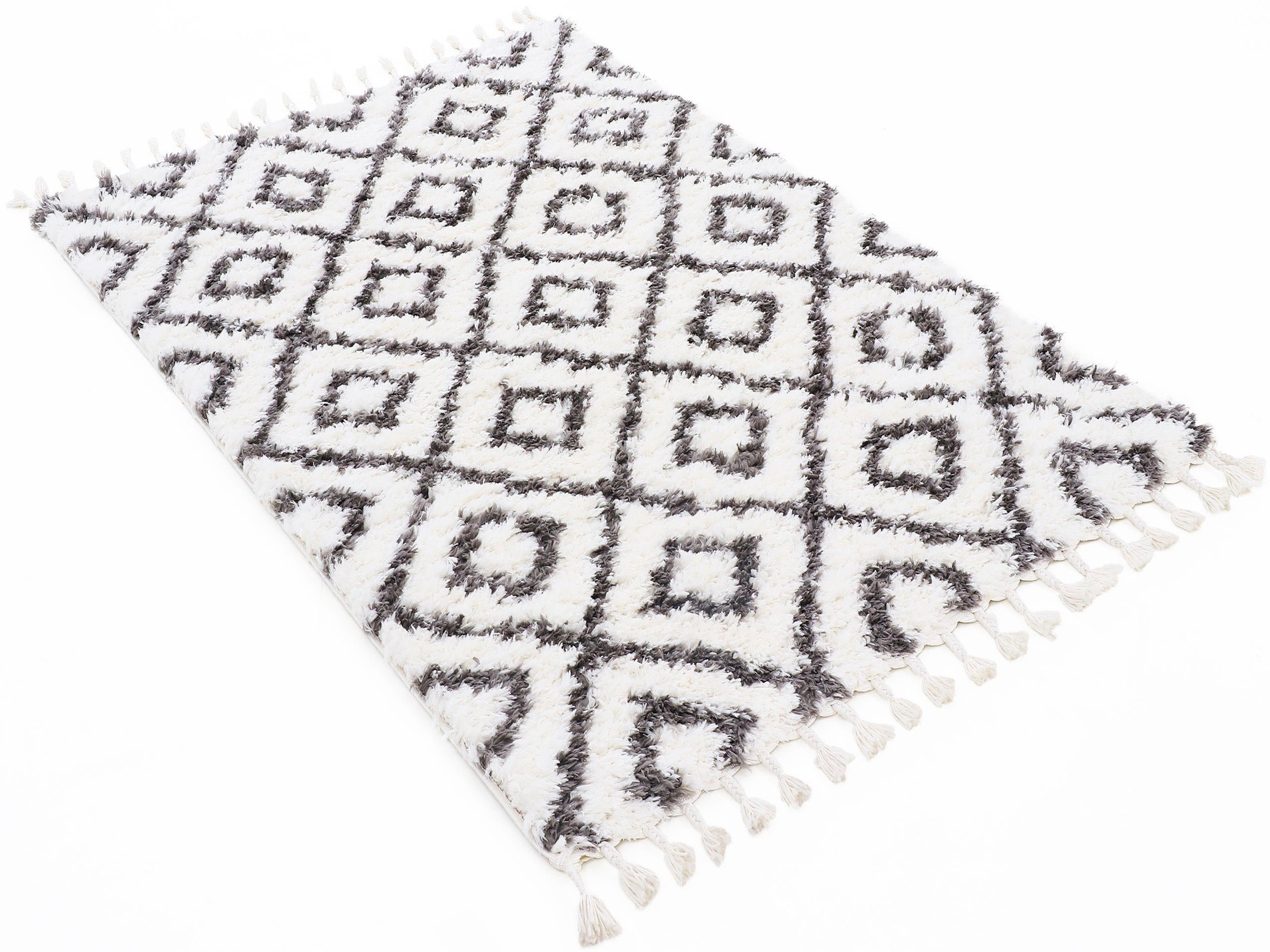 carpetfine Hochflor-Teppich »Enya«, rechteckig, 30 mm Höhe