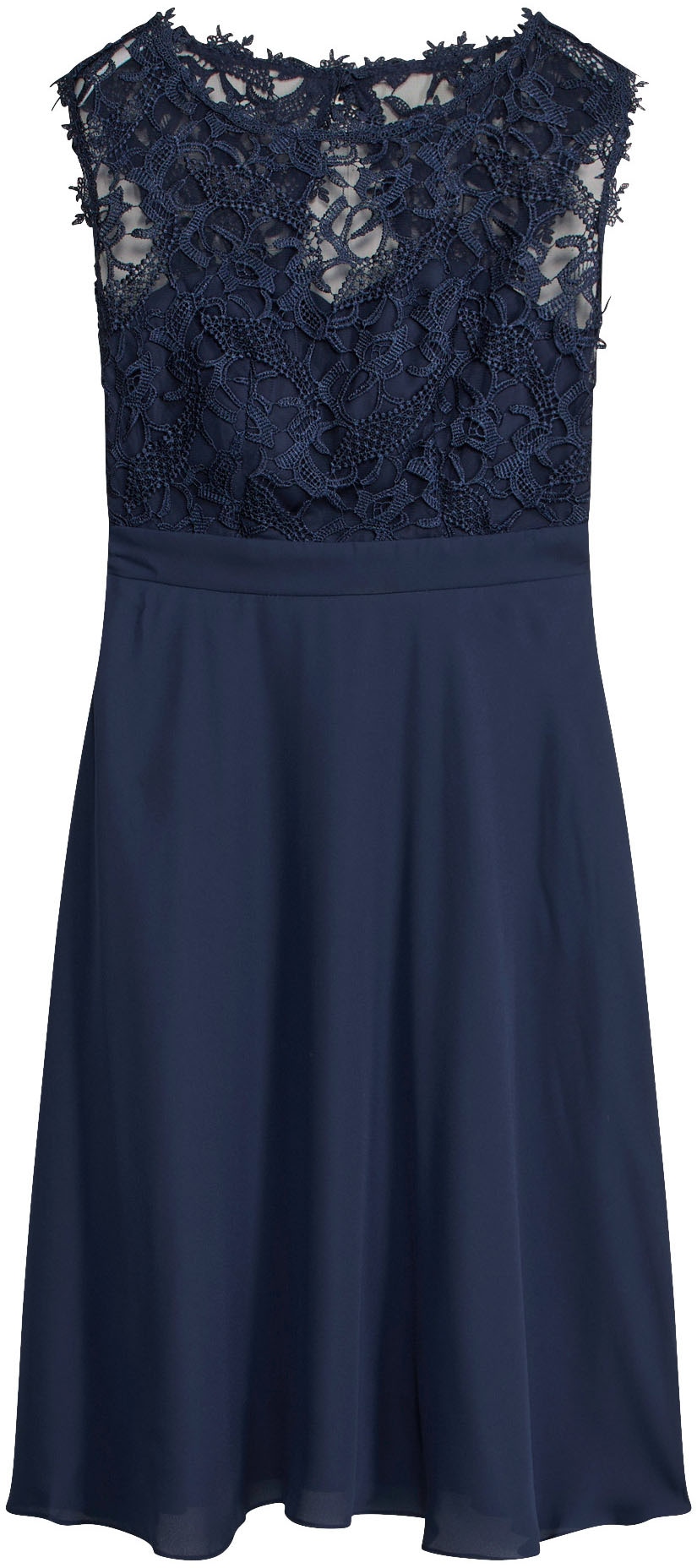bonprix Minikleid »Minikleid mit Spitze« 1 tlg. für besondere Anlässe, aus Polyester, taillierte Passform