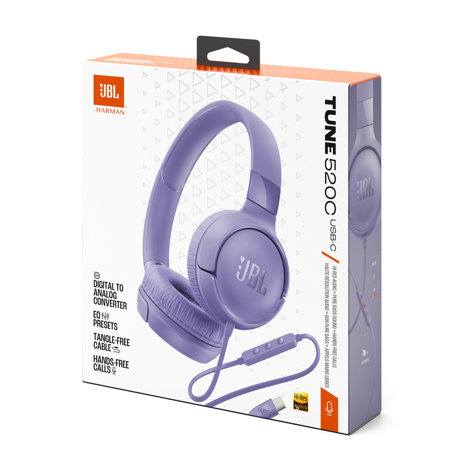 JBL Kopfhörer »Tune 520C USB-C kabelgebundener Hi-Res-On-Ear«