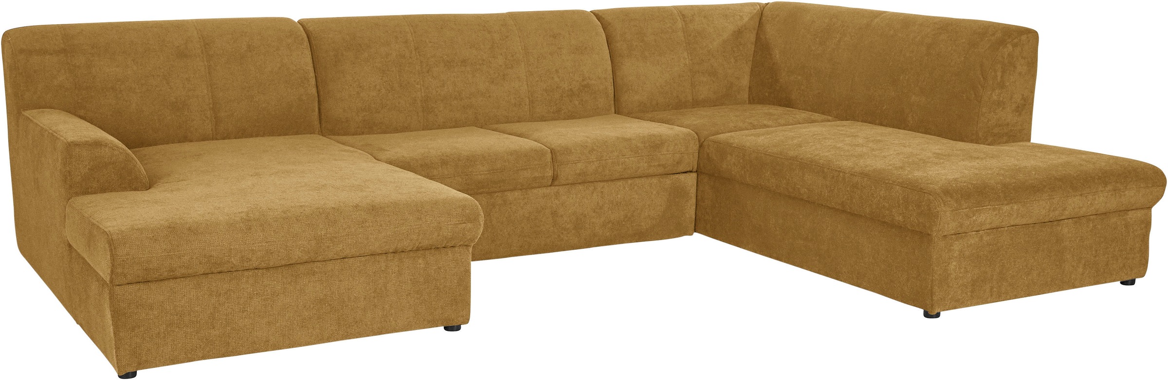 DOMO collection Wohnlandschaft »Topper, elegant und zeitlos, komfortabel, U-Form«, wahlweise mit Bettfunktion
