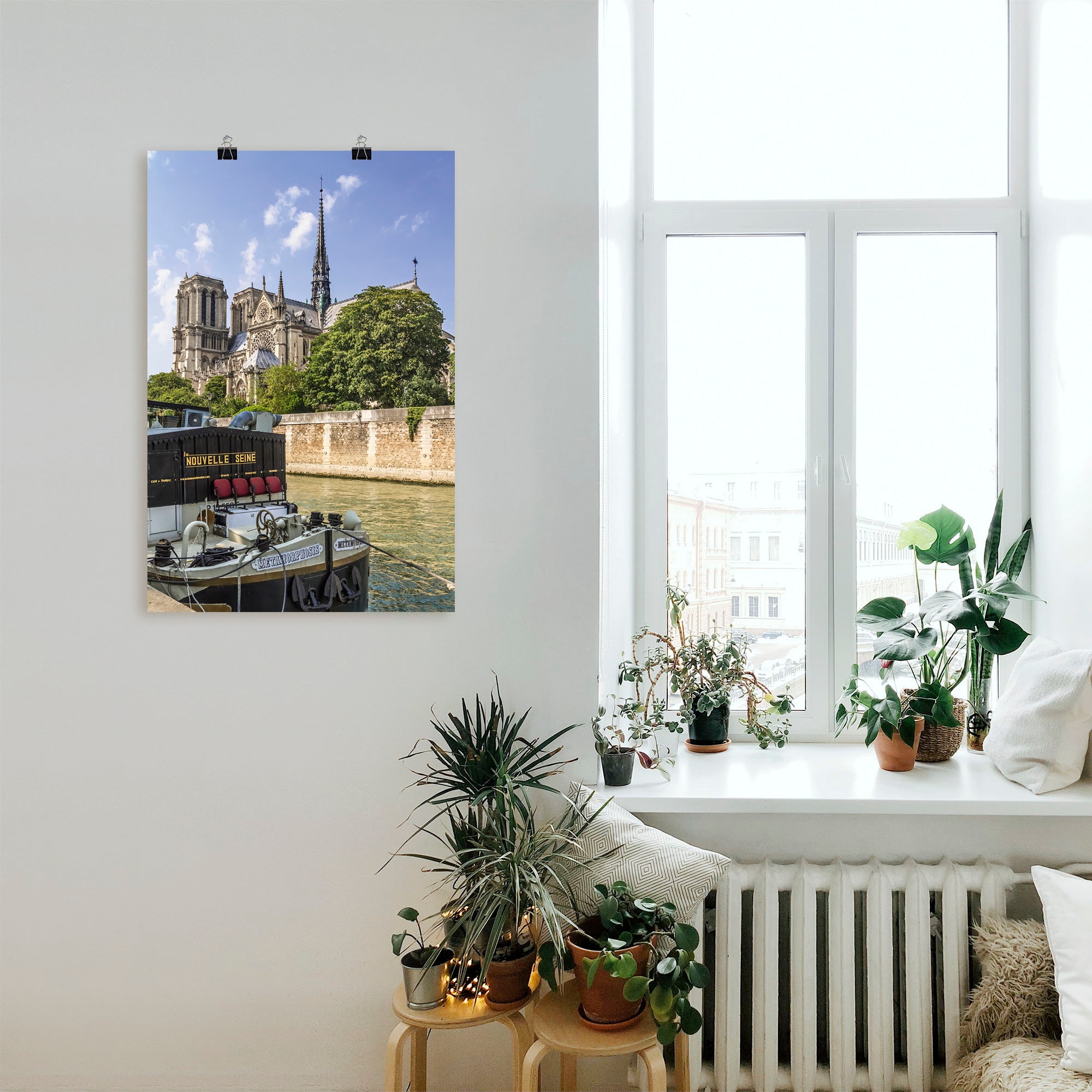 Artland Wandbild »Paris Kathedrale Notre-Dame«, Paris, (1 St.), als Alubild, Leinwandbild, Wandaufkleber oder Poster in versch. Größen