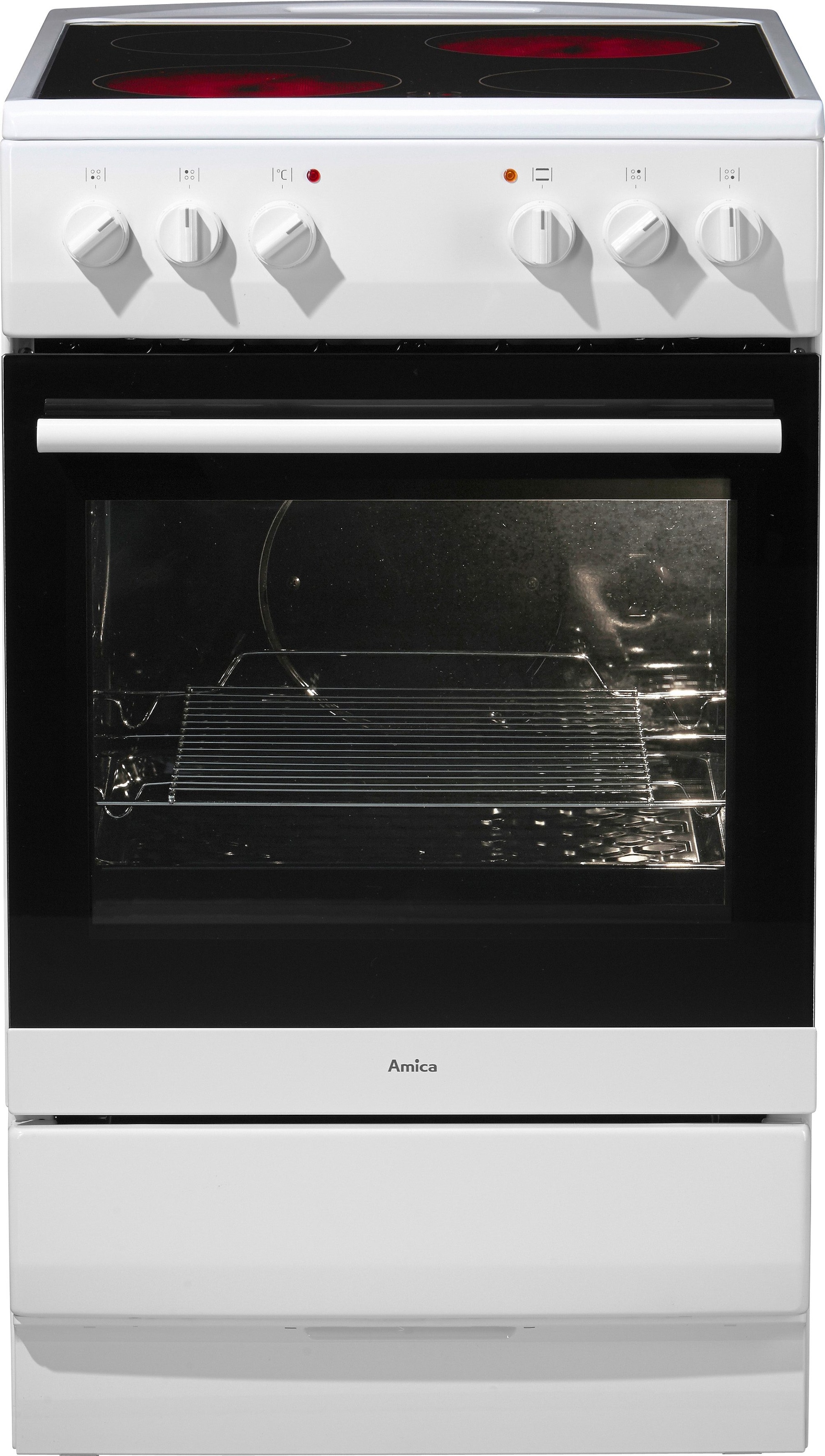 Amica Elektro-Standherd »SHC 11505 W«, Steam Clean, Reinigt den Ofen mittels Dampf, ohne Chemie