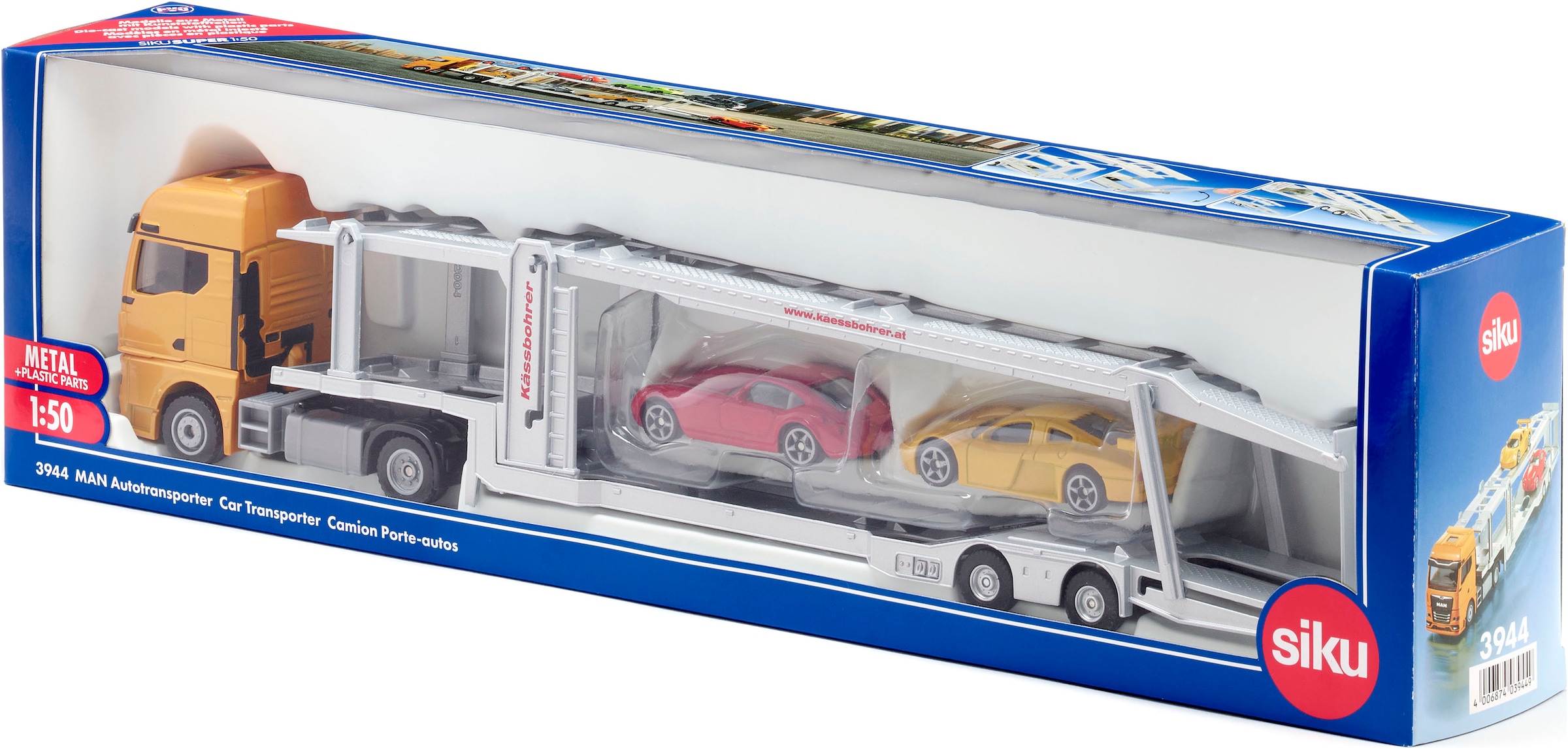 Siku Spielzeug-LKW »SIKU Super, MAN Autotransporter (3944)«
