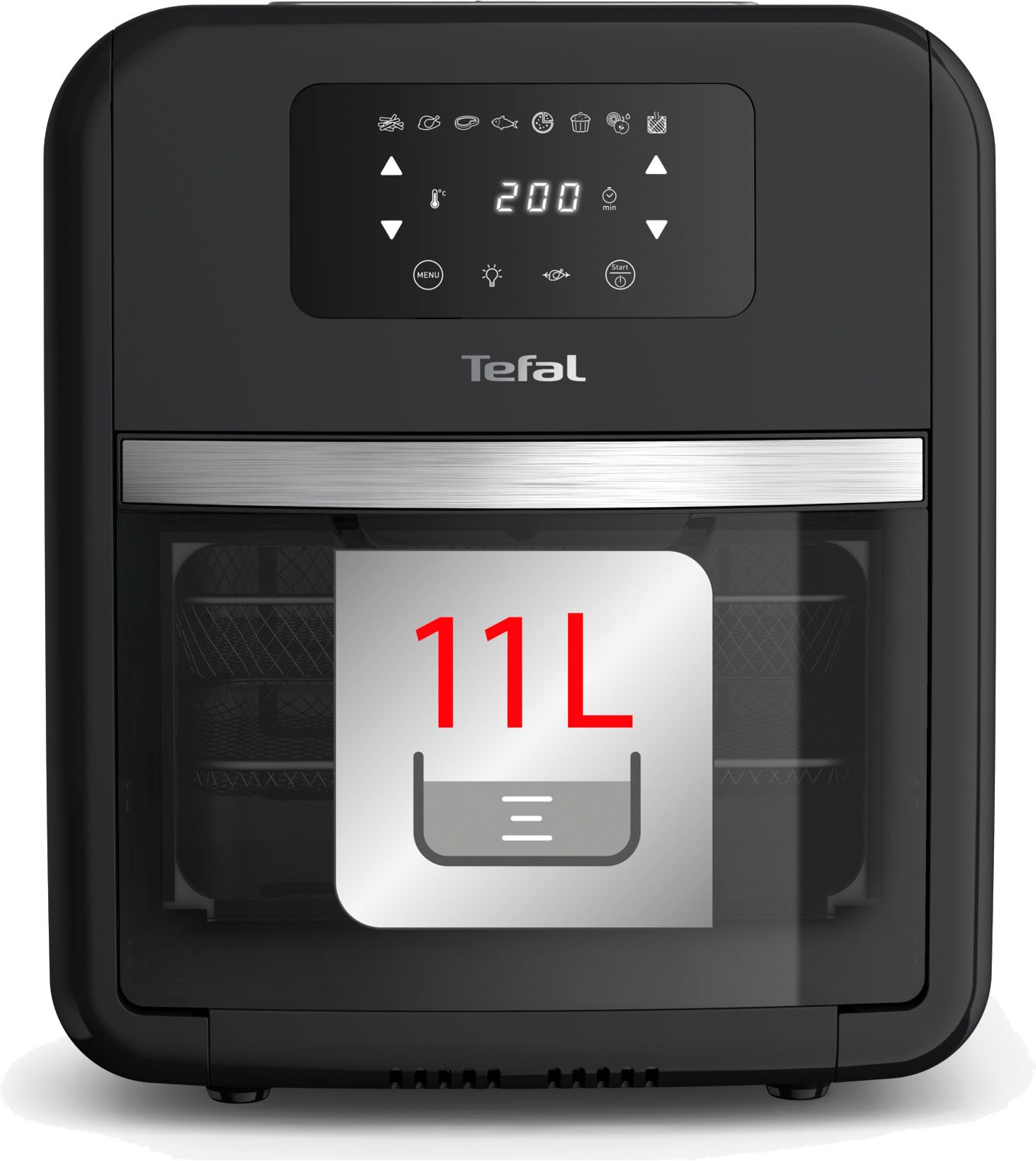 Timer 7 & »FW5018 Fry Tefal einfach Temperaturkontrolle, Oven zu Easy 11 Grill«, kaufen L, Heißluftfritteuse Reinigen, W, 2000 Zubehörteile,