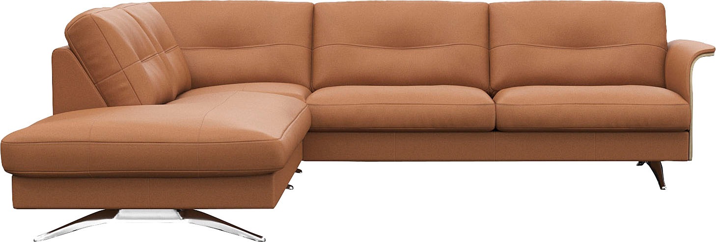 FLEXLUX Ecksofa »Glow, super bequem durch hochwertigem Sitzaufbau mit Feder günstig online kaufen
