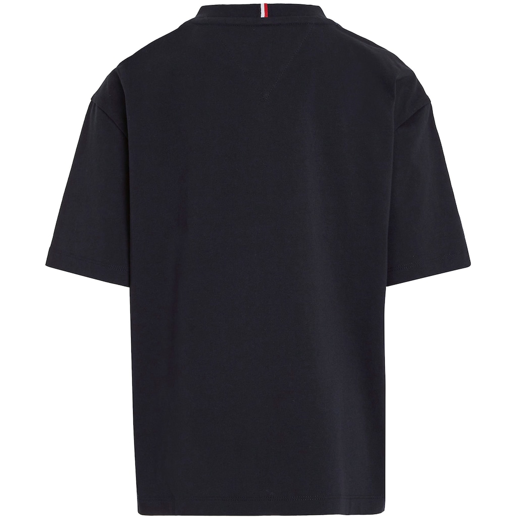 Tommy Hilfiger T-Shirt »U MONOTYPE TEE S/S«, mit großer Logo-Stickerei