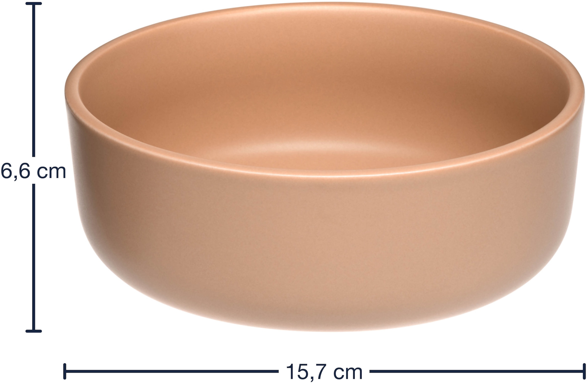 LEONARDO Schale »Keramikschale ROMA, ca. 16 cm, 6er-Set«, 6 tlg., aus Keramik, spülmaschinengeeignet