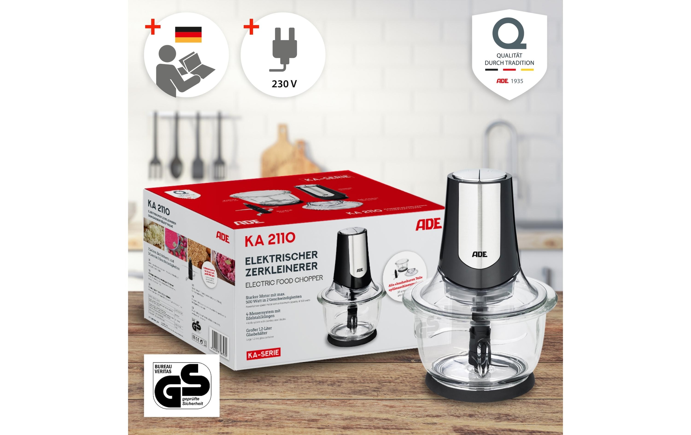 ADE Zerkleinerer »KA 2110 0.6 l« 500 W