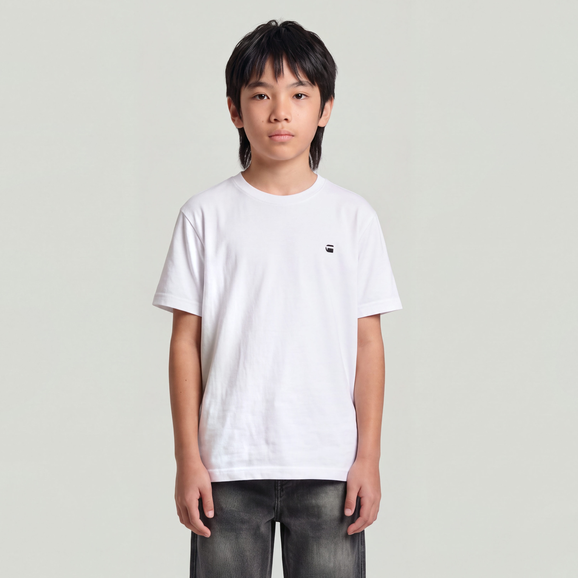 G-STAR T-Shirt »KIDS, T-Shirt ss regular 2PK« Packung, 2 mit kleinem Logoprint, Baumwolle