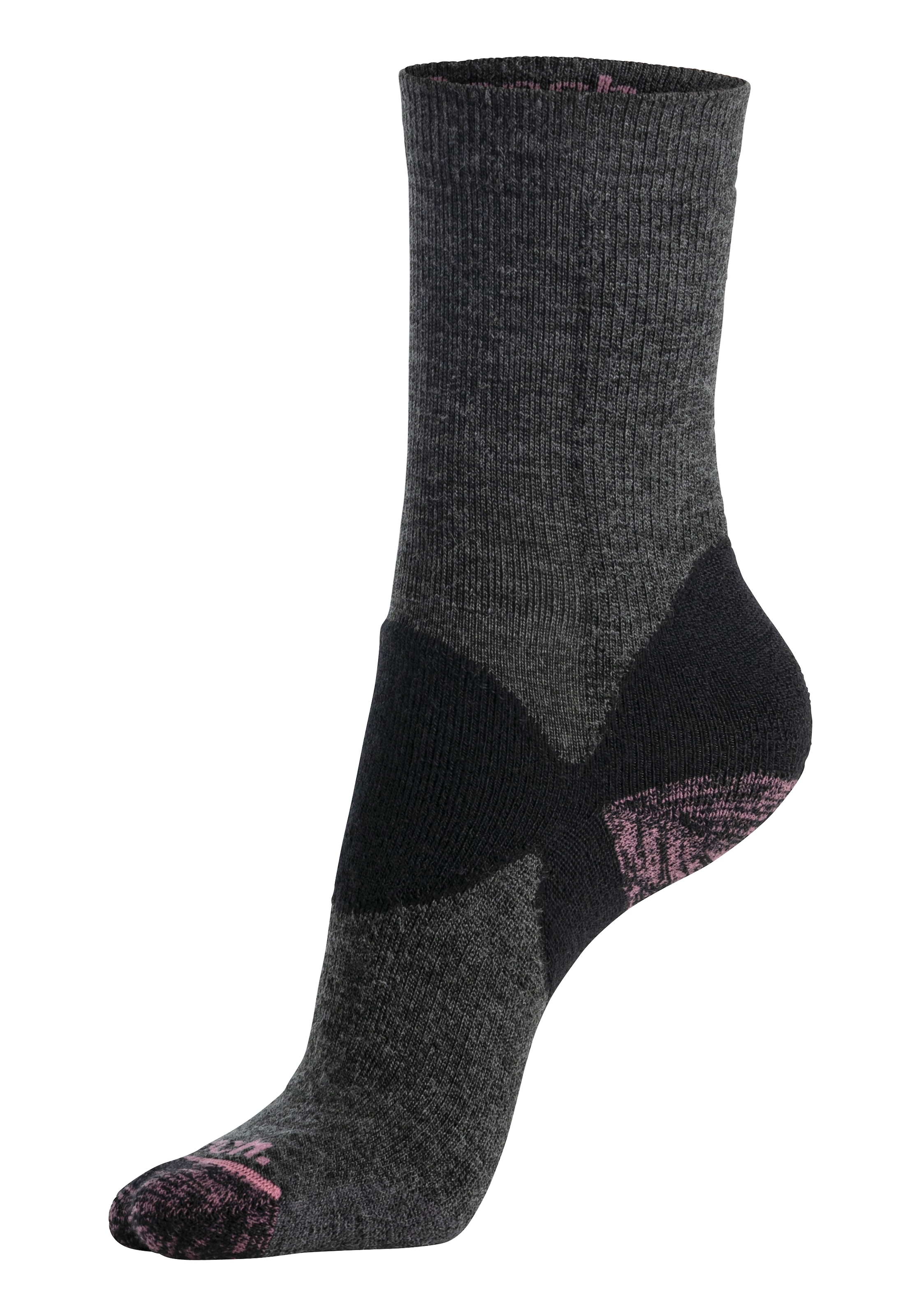 Bench. Wandersocken, (2 Paar), Wollsocken aus flauschigem Material mit 36% Wolle