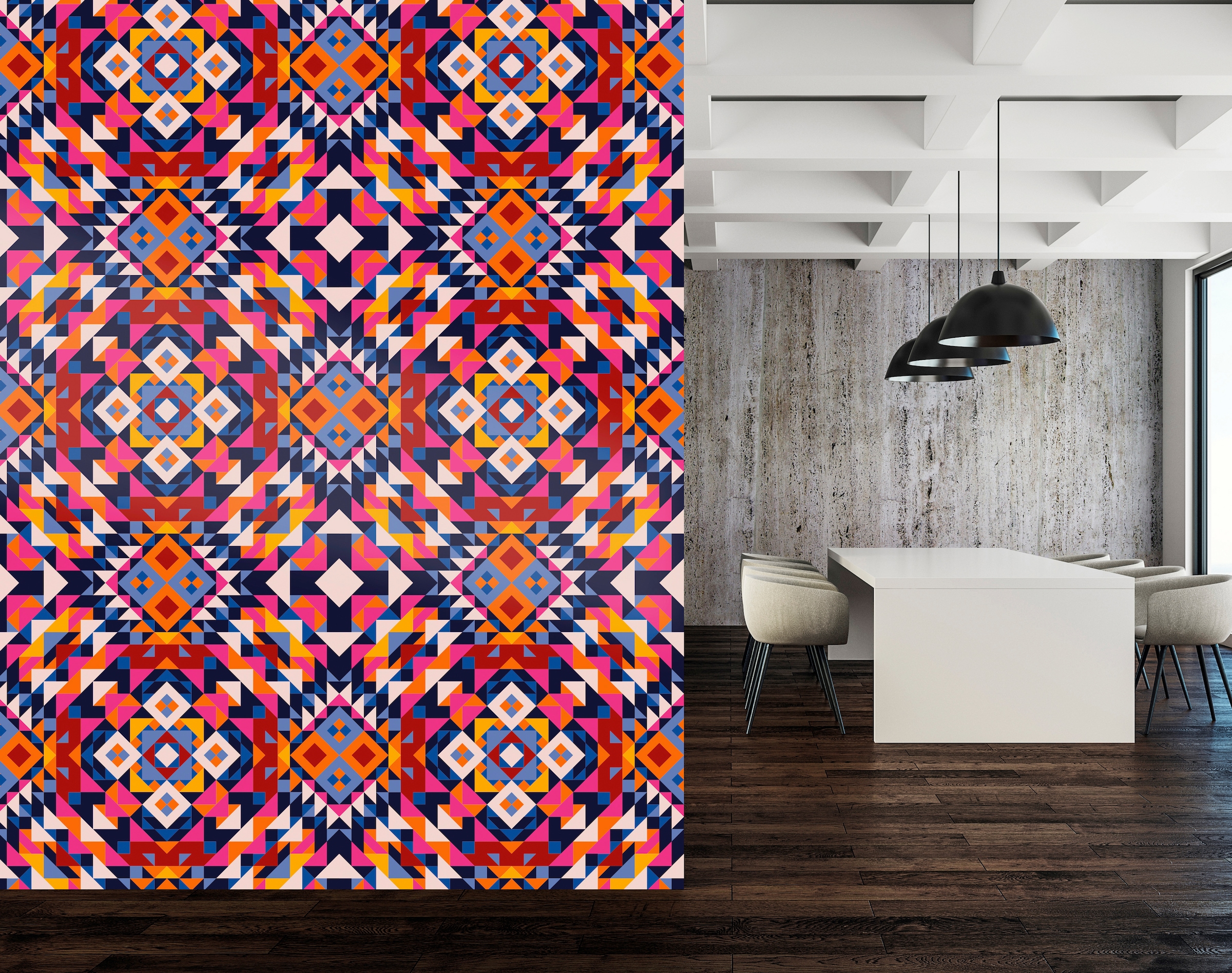 queence Vinyltapete »Enid«, bedruckt-Barock-Antikoptik-Kunst, 90x250cm, selbstklebend, kinderleichte Anbringung, Sticker