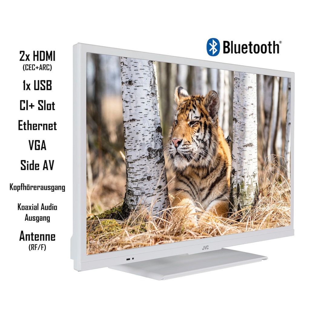 JVC LED-Fernseher »LT-24VH5155W«, 60 cm/24 Zoll, HD ready, Smart-TV