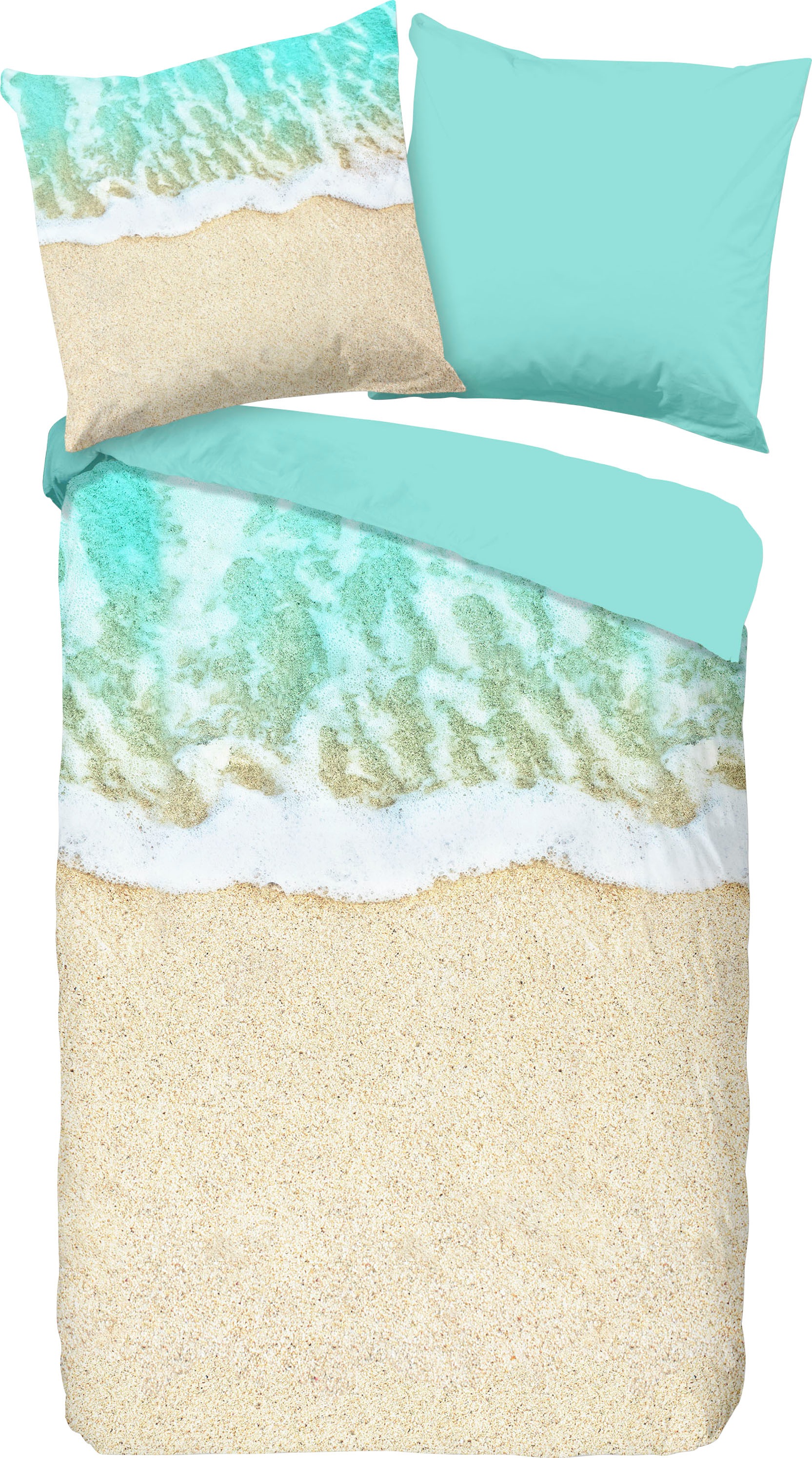 good morning Wendebettwäsche »Beachs« 2 Stk. tlg. Baumwolle, Renforcé, 135x günstig online kaufen