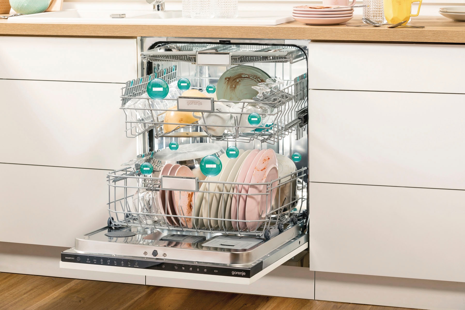 GORENJE vollintegrierbarer Geschirrspüler »GV 693C60 UVAD«, GV 693C60 UVAD, 9,6 l, 16 Maßgedecke, Smarte Dosierung