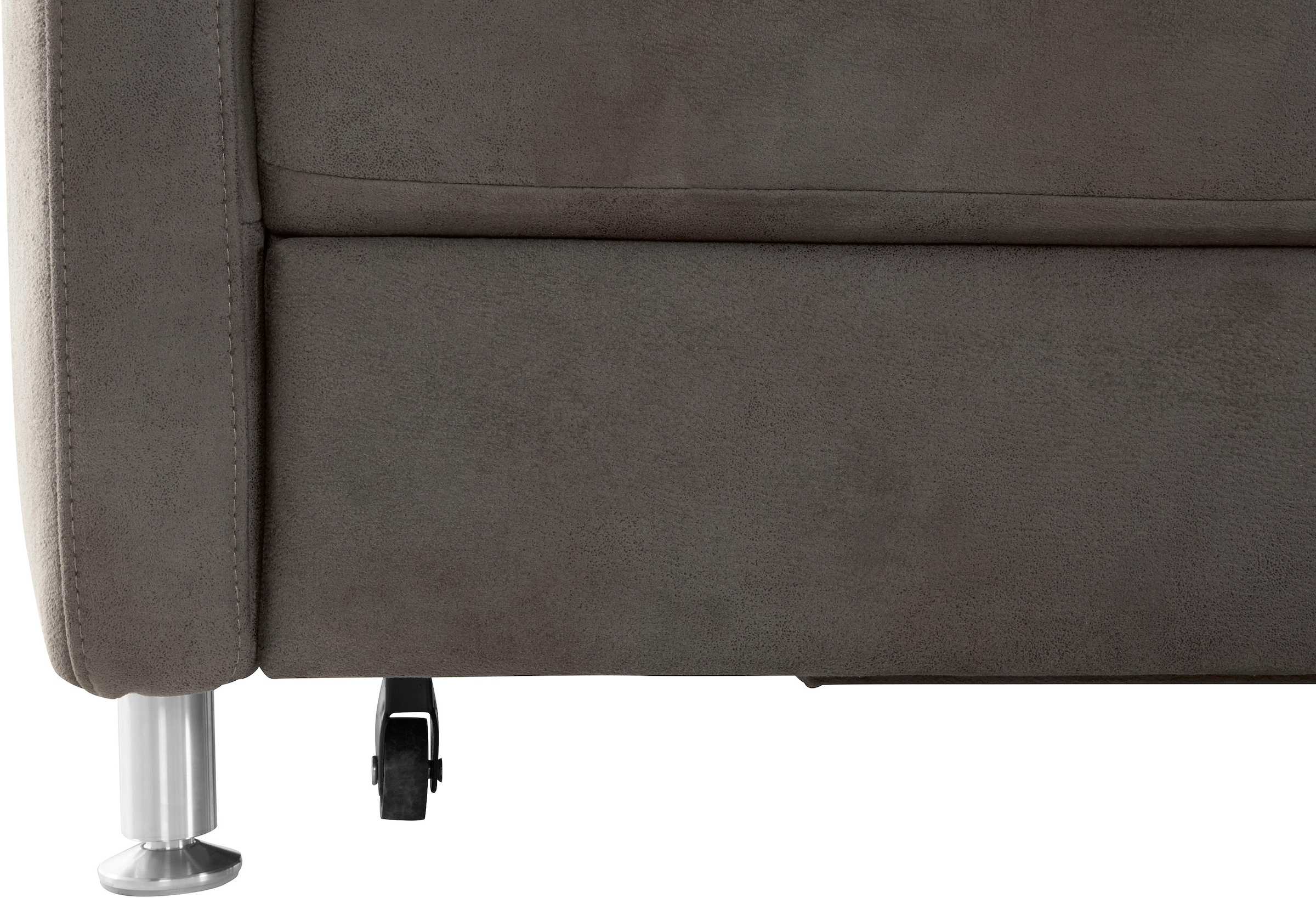 sit&more Ecksofa »Darwin L-Form«, inklusive Federkern, wahlweise mit Kopfteilverstellung, Bettfunktion