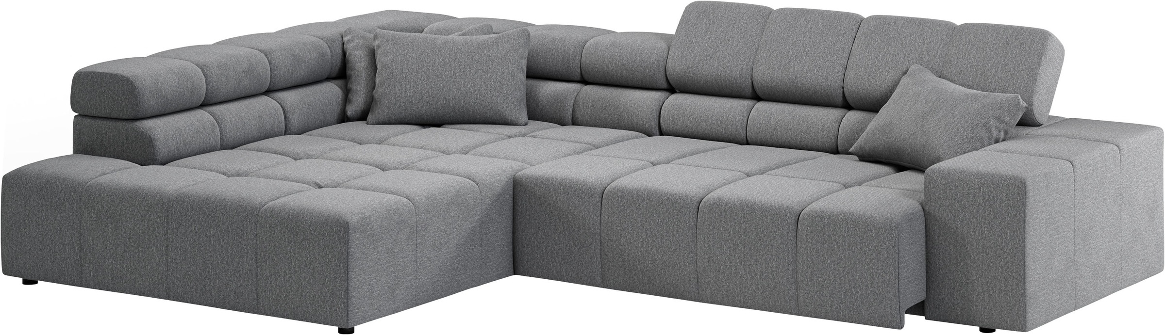 INOSIGN Ecksofa »Ancona incl. Kopfteilverstellung, OTTOs Choice, Breite 319cm, L-Form«, wahlweise motorische Sitztiefenverstellung, auch in Cord + Easy Care