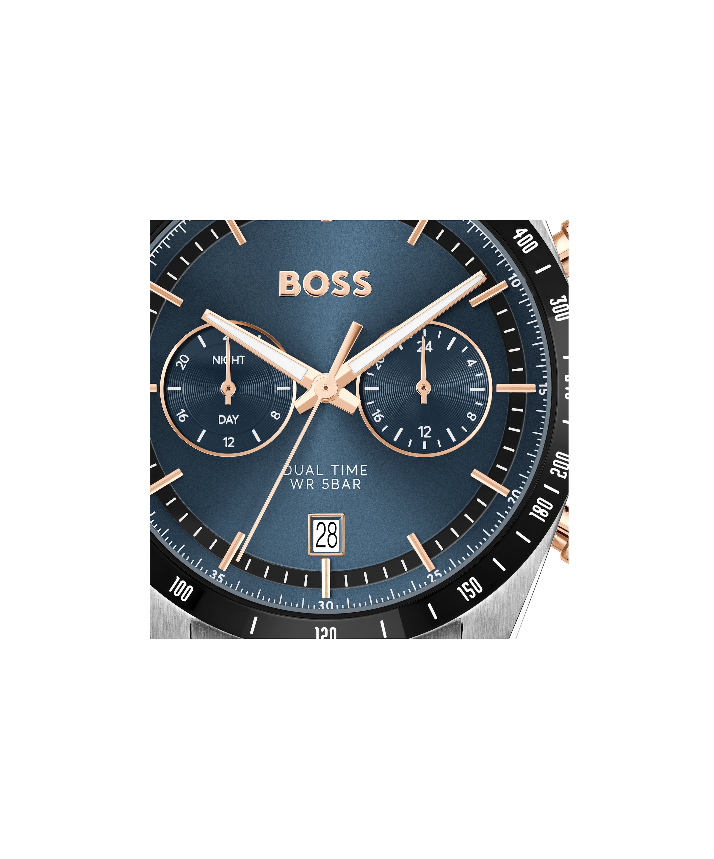 BOSS Multifunktionsuhr »TOURMASTER« Quarzuhr, Armbanduhr, Herrenuhr, Edelstahlarmband, analog, Tag