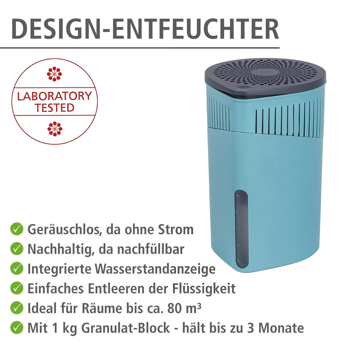 WENKO Luftentfeuchter »Drop«, für 80 m³ Räume, 1 x 1000 g günstig online kaufen