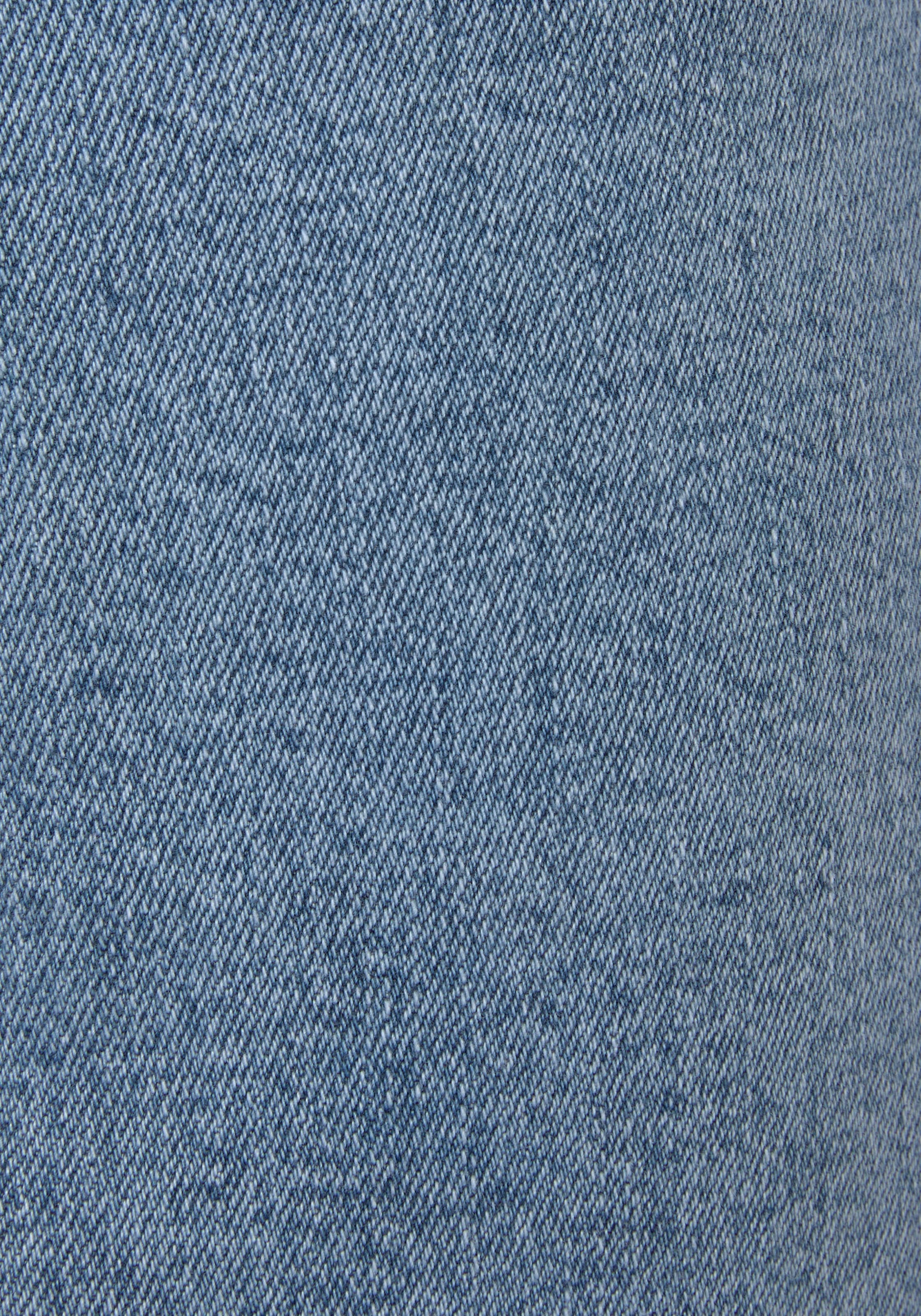 Buffalo Jeansrock, in modischer Midilänge, elastischer Denimrock mit Schlitz, Sommerrock