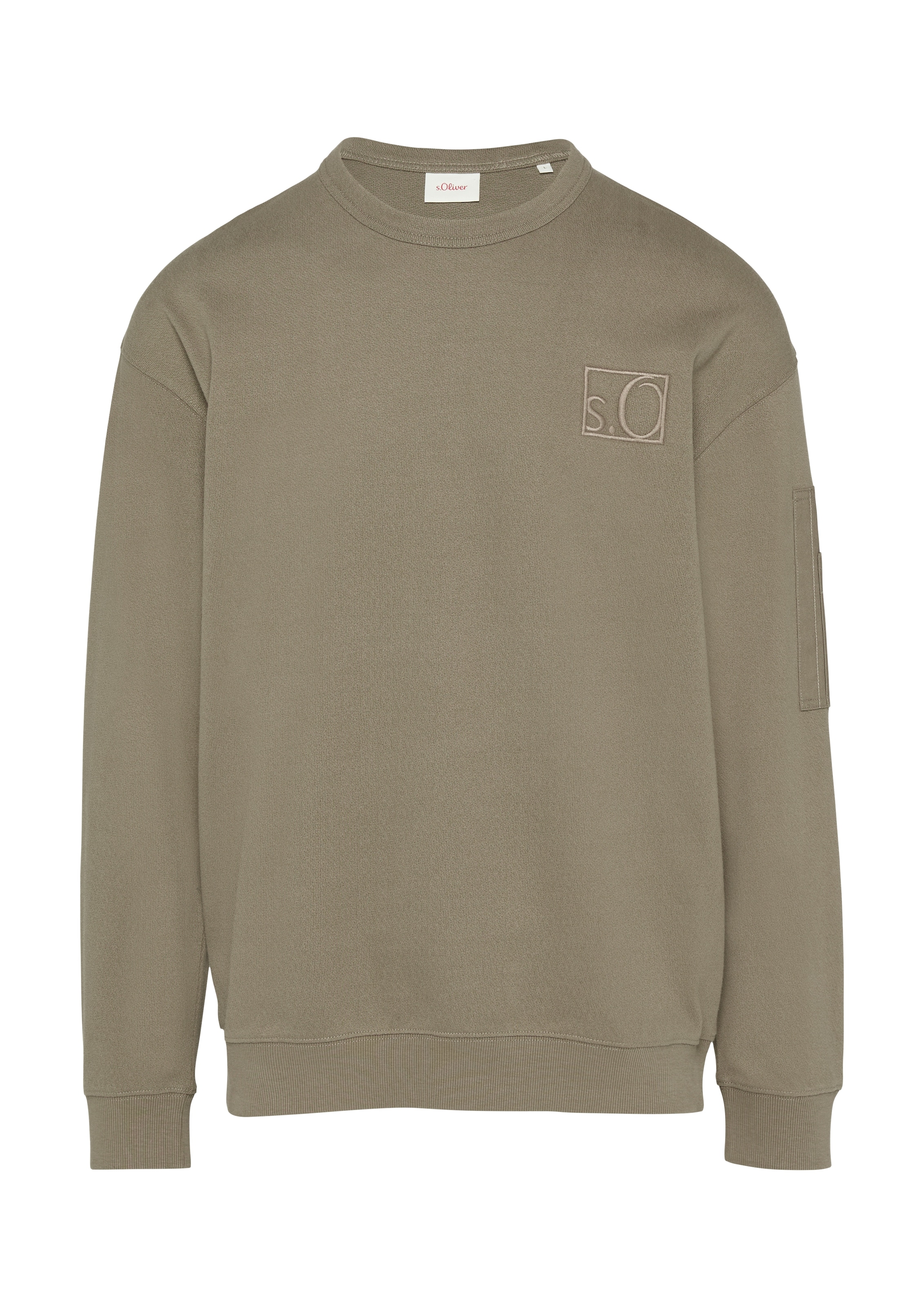 s.Oliver Sweatshirt, mit Logo Stickerei