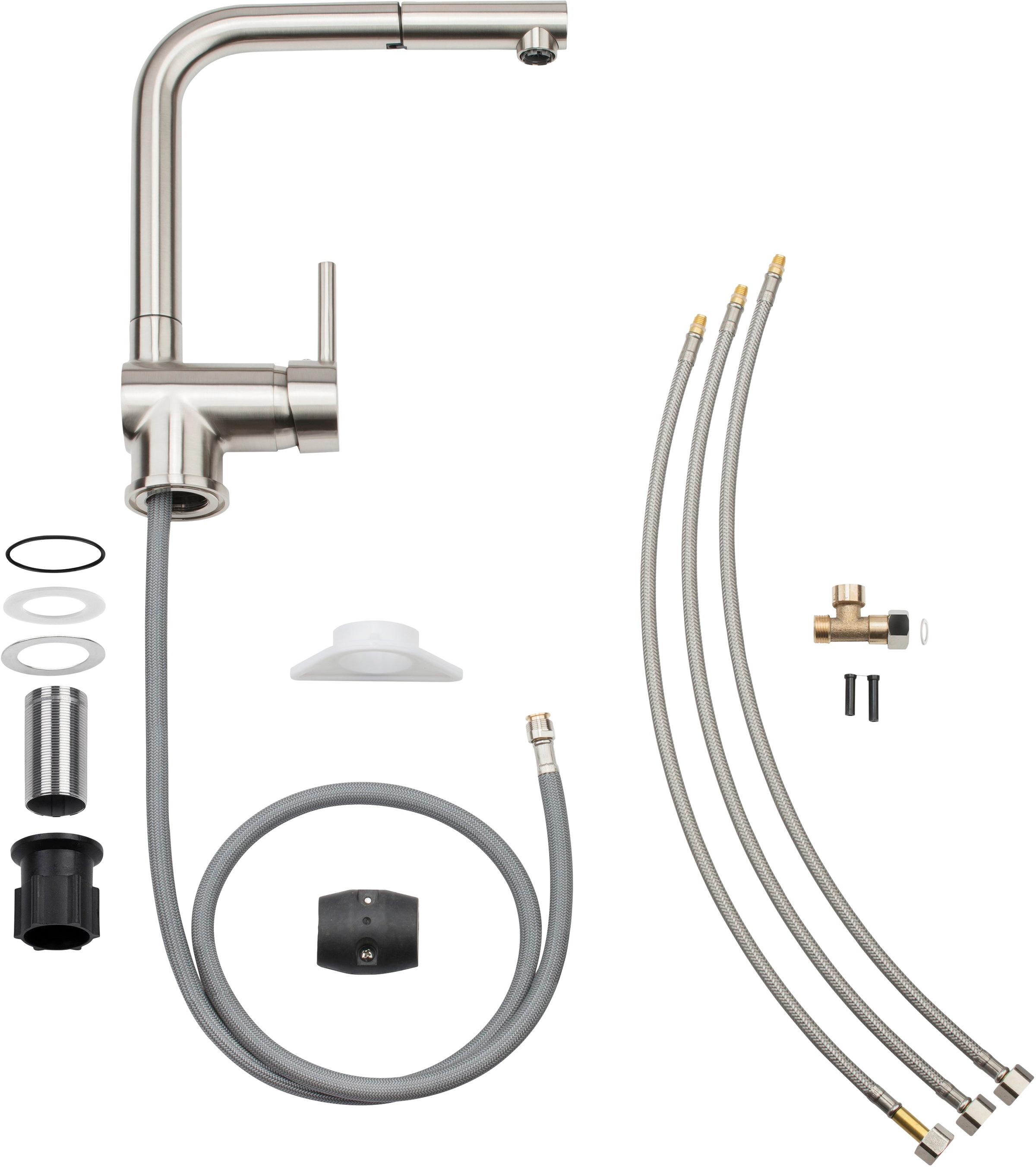 CORNAT Spültischarmatur »Livenne« ND, Messing, Edelstahllook günstig online kaufen