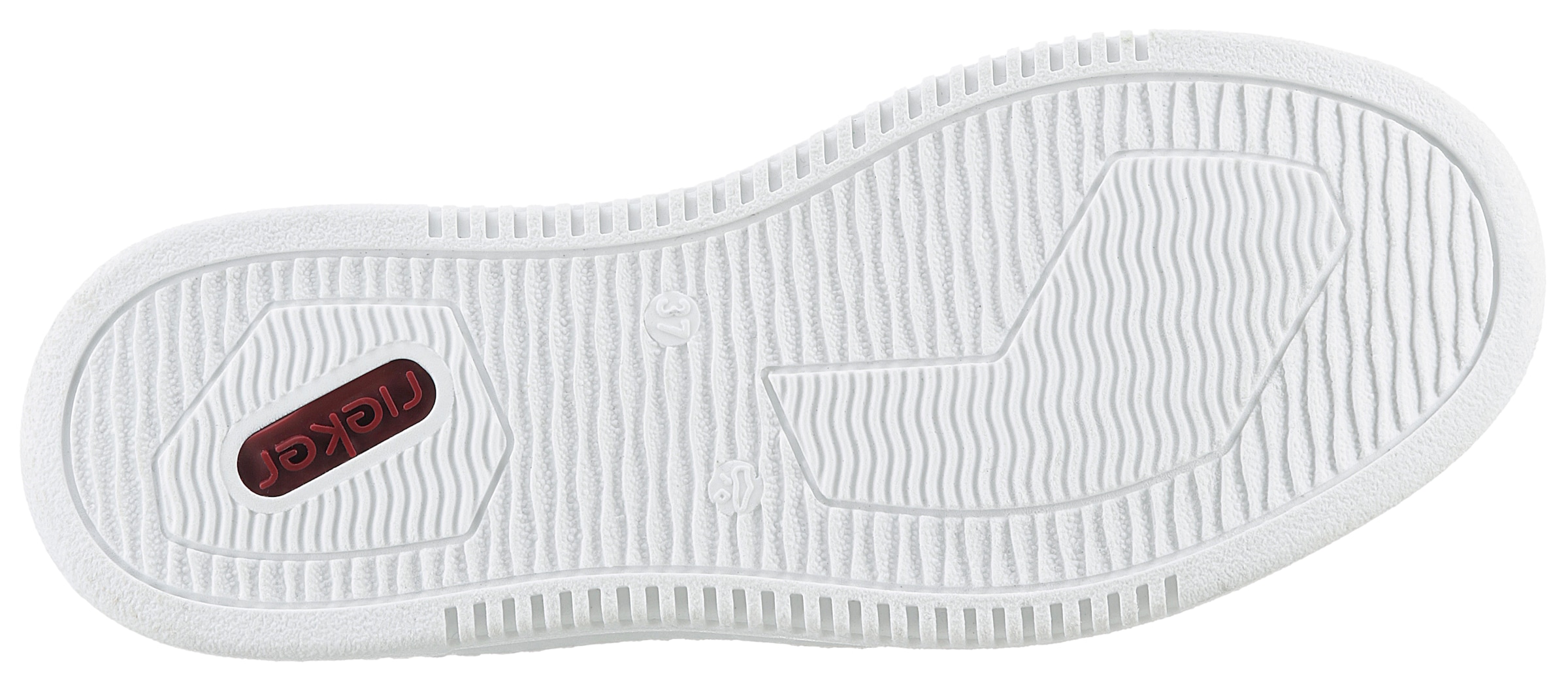 Rieker Plateausneaker, mit pastellfarbenen Kontrasten, Freizeitschuh, Halbschuh, Schnürschuh
