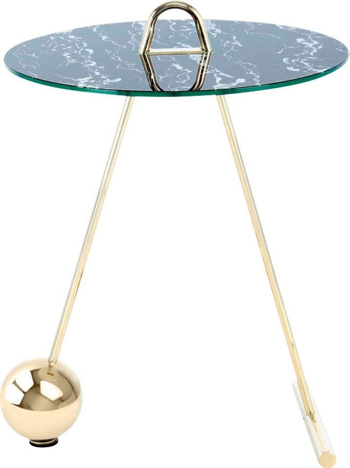 Kayoom Beistelltisch »Pendulum 525, mit runder Tischplatte«, (1 St.), Marmo günstig online kaufen