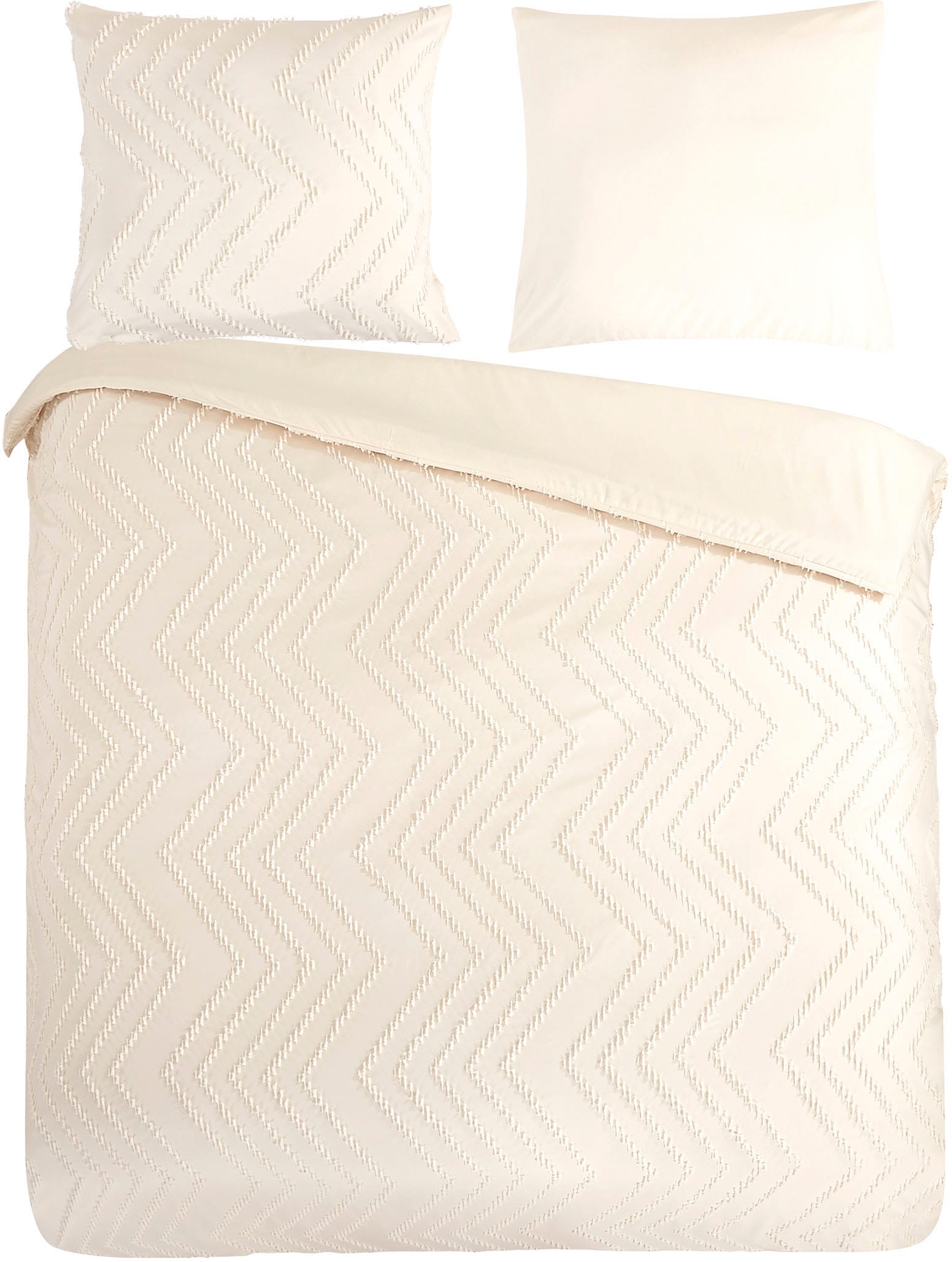 PURE luxury collection Bettwäsche »Zigzag«, Mikrofaser, 135x200, 2 Teilig, günstig online kaufen