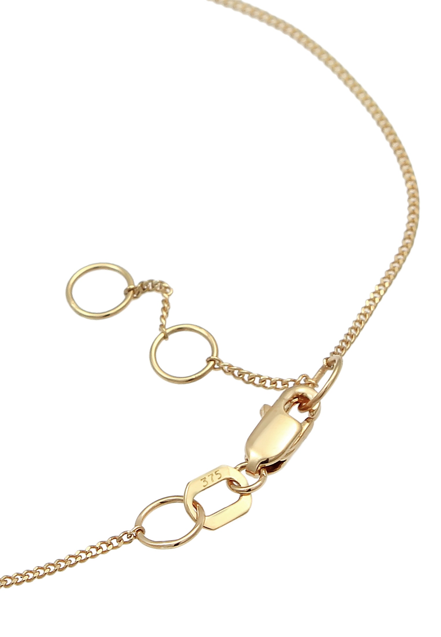 Elli Premium Armband »Mondstein Labradorit Rund Basic 375 Gelbgold«