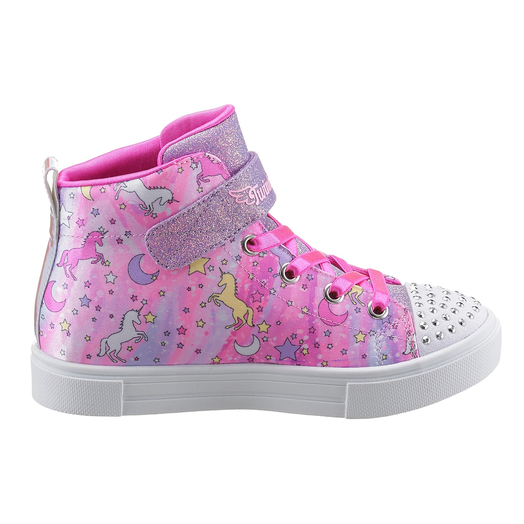 Skechers Kids Sneaker »TWINKLE SPARKS-UNICORN DAYDREAM«, mit leuchtenden Nieten, Freizeitschuh, Halbschuh, Schnürschuh