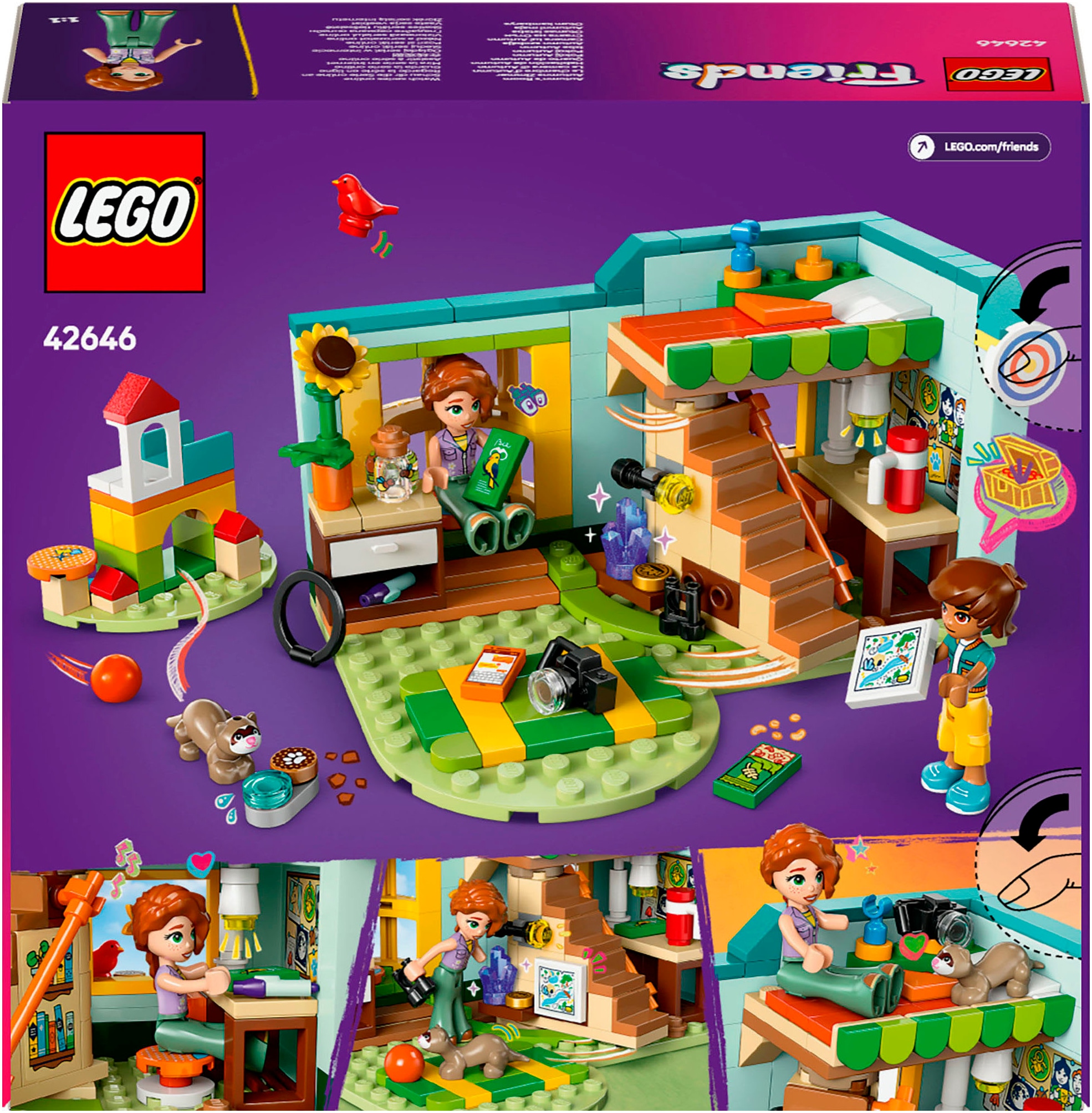 LEGO® Konstruktionsspielsteine »Autumns Zimmer (42646), LEGO Friends«, (222 St.), Made in Europe