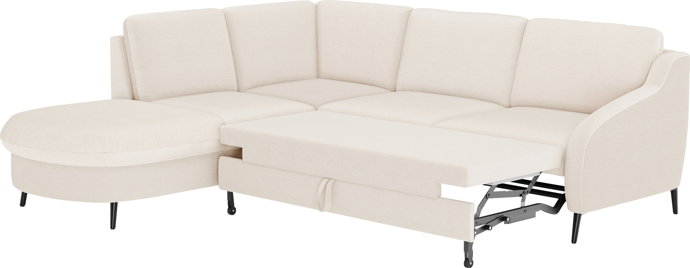 sit&more Ecksofa »Soul L-Form«, wahlweise mit Bettfunktion und Bettkasten oder Schubkasten