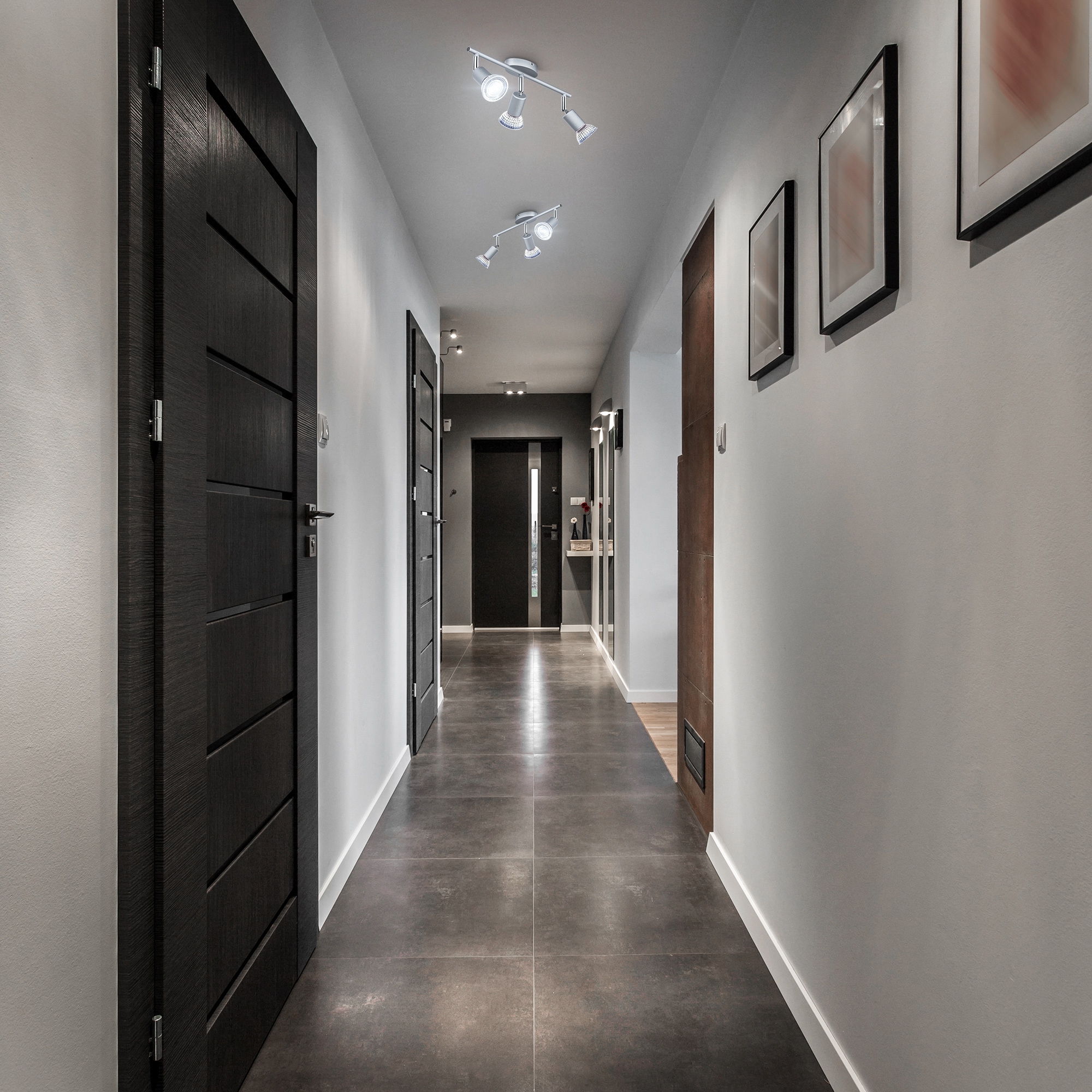 B.K.Licht Deckenleuchte, 3 flammig, Leuchtmittel GU10 | LED wechselbar, 3-flammiger LED Deckenspot, dreh-, schwenkbar, IP20, neutralweiß