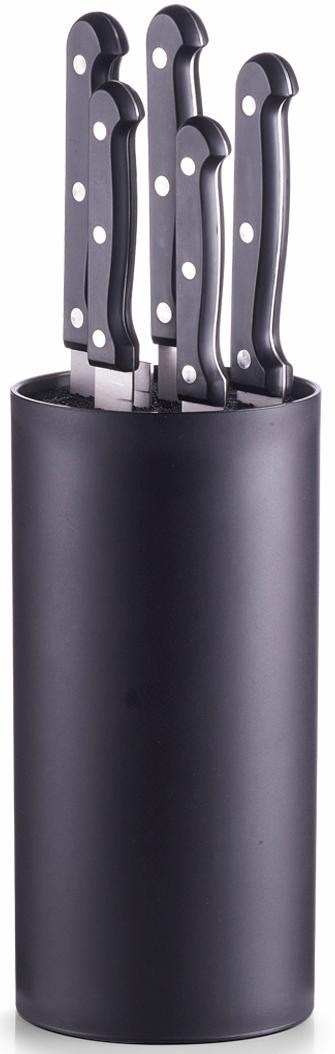 ZELLER PRESENT Messerblock 6 Stk. Borsten-Einsatz schwarz