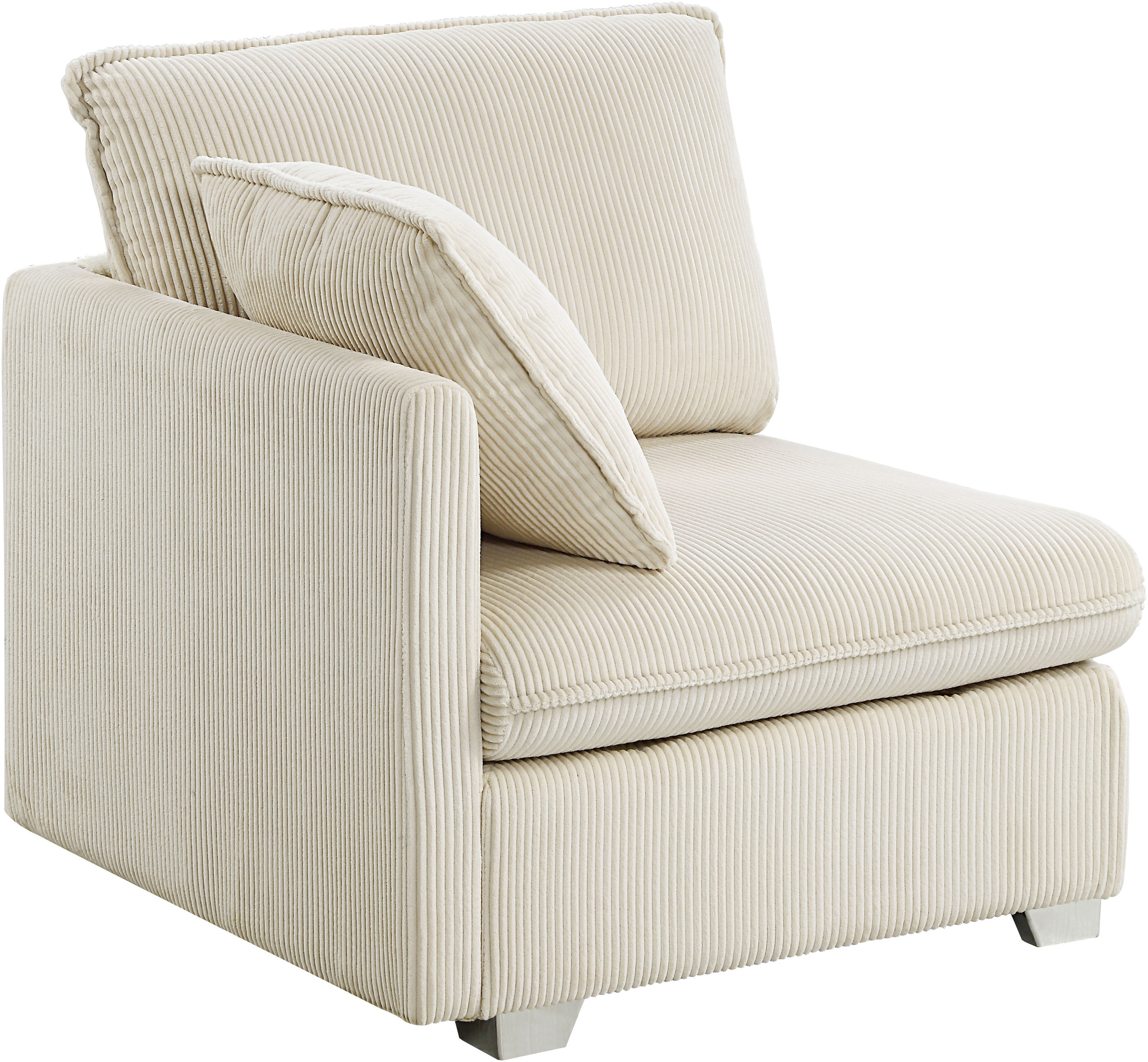 ATLANTIC home collection Wohnlandschaft, modularer 4-Sitzer mit 2 Hockern, weicher Cordbezug