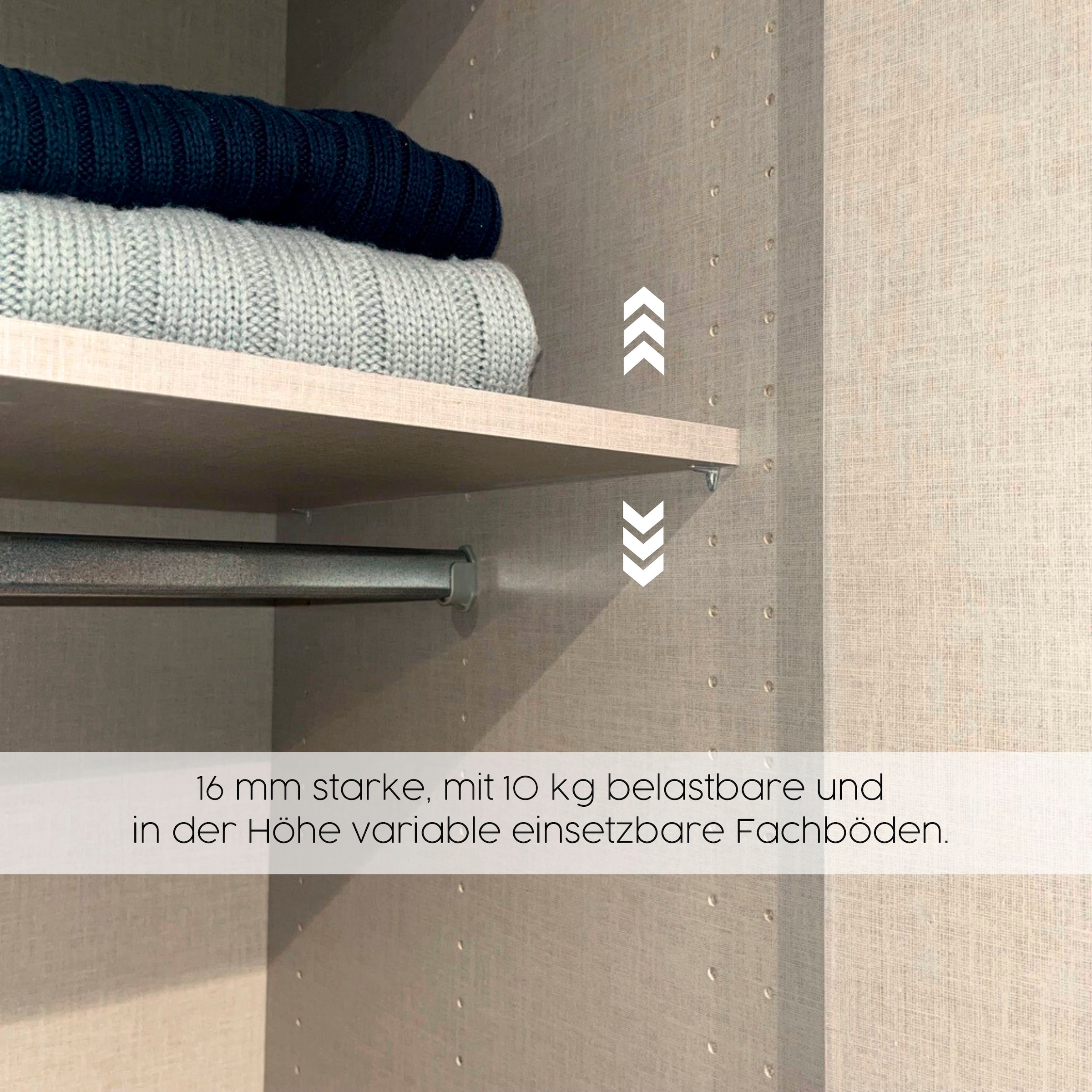 rauch Drehtürenschrank »Kleiderschrank Schrank Garderobe COSTA in den Breiten 91/136/181 cm« in 3 Ausstattungen BASIC/CLASSIC/PREMIUM,  viel Platz, grifflose Front und Push-to-Open Funktion MADE IN GERMANY