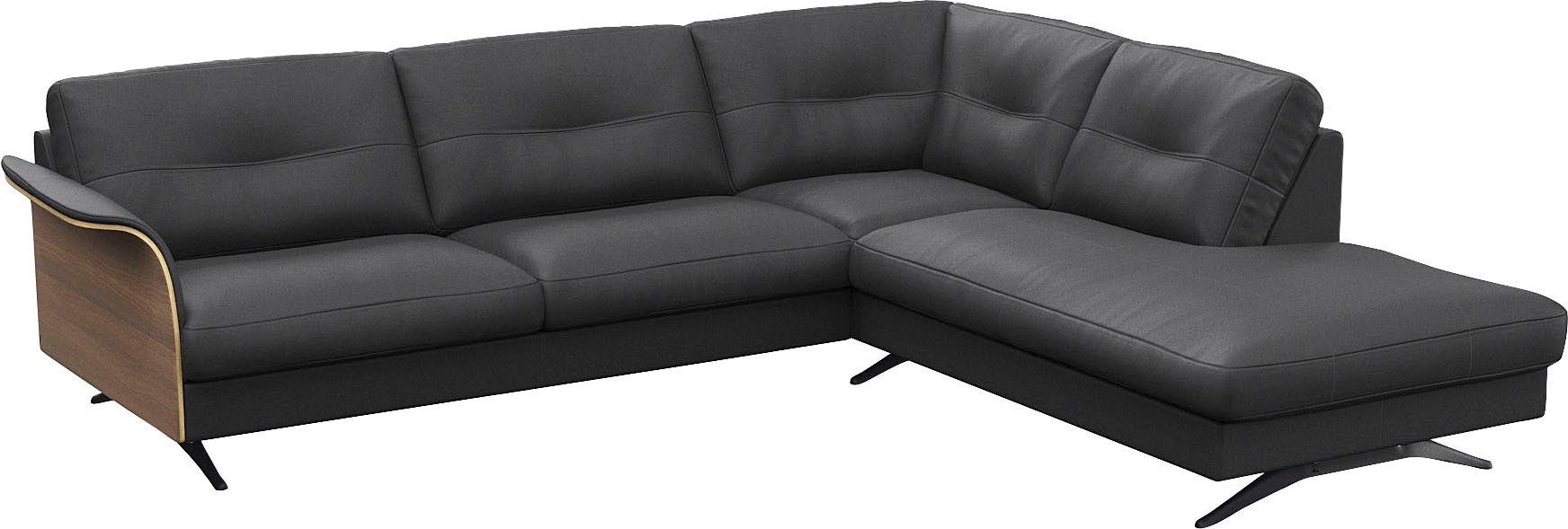FLEXLUX Ecksofa »Glow bequem und komfortabel durch hochwertigen Sitzaufbau, günstig online kaufen