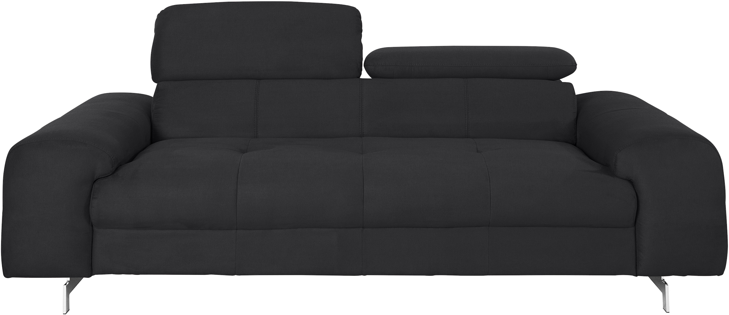 COTTA 3-Sitzer »Chef«, Big-Sofa mit Kopfteilverstellung, edle Metallkufen günstig online kaufen
