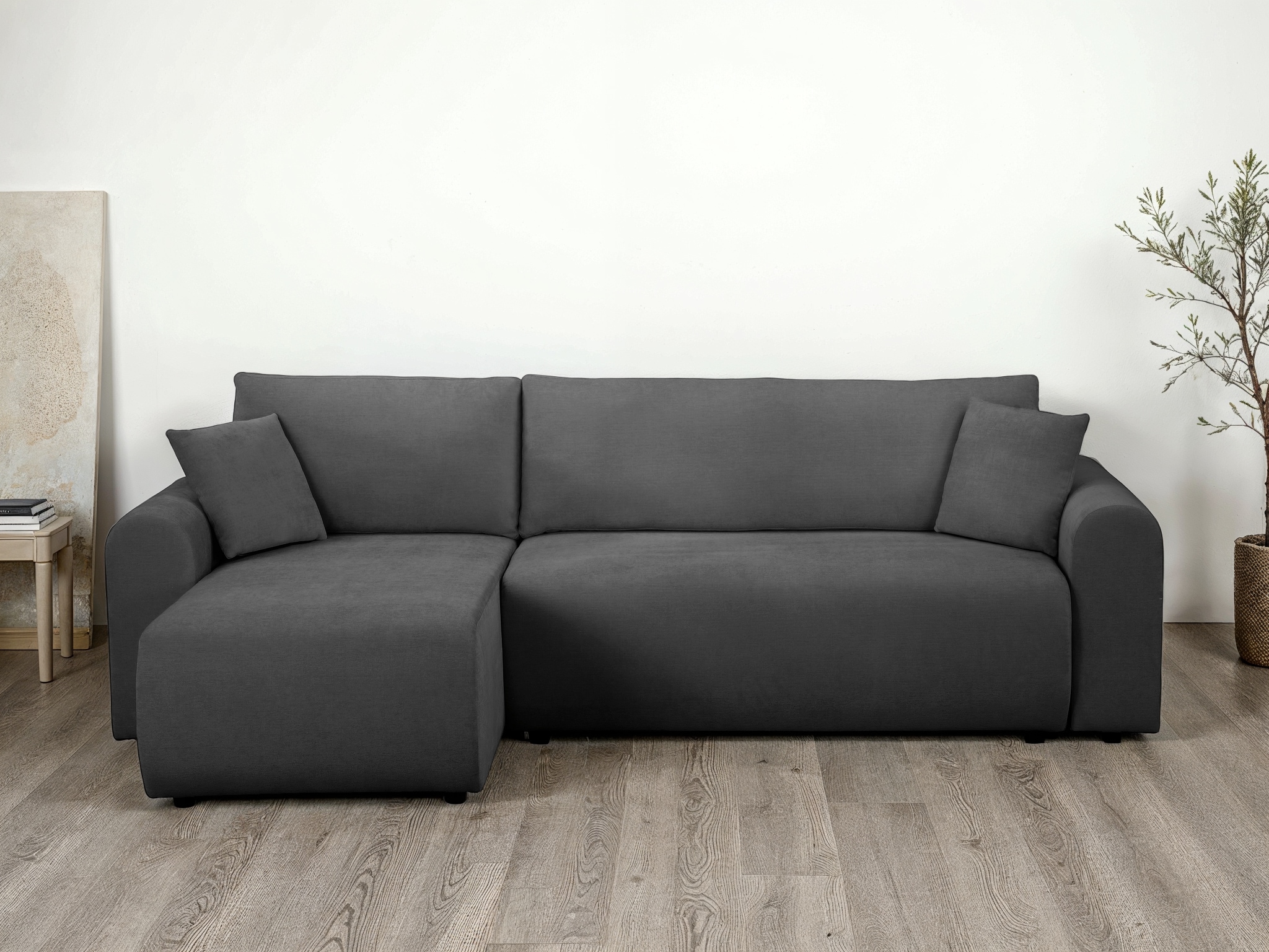 OTTO home Ecksofa »JONAA L-Form, 241cm - OTTO. Verlässliche Qualität.« 133/200cm, Recamiere links/rechts, Bettkasten, Cord u. Struktur