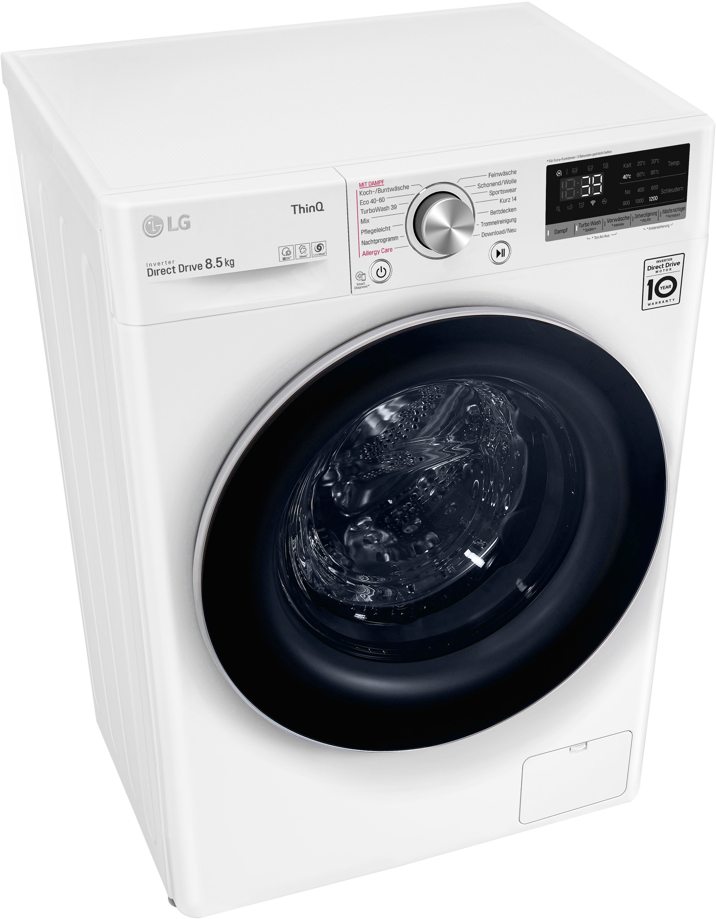 LG Waschmaschine »F2V7SLIM8E«, kg, Rechnung auf F2V7SLIM8E, kaufen 1200 U/min 8,5