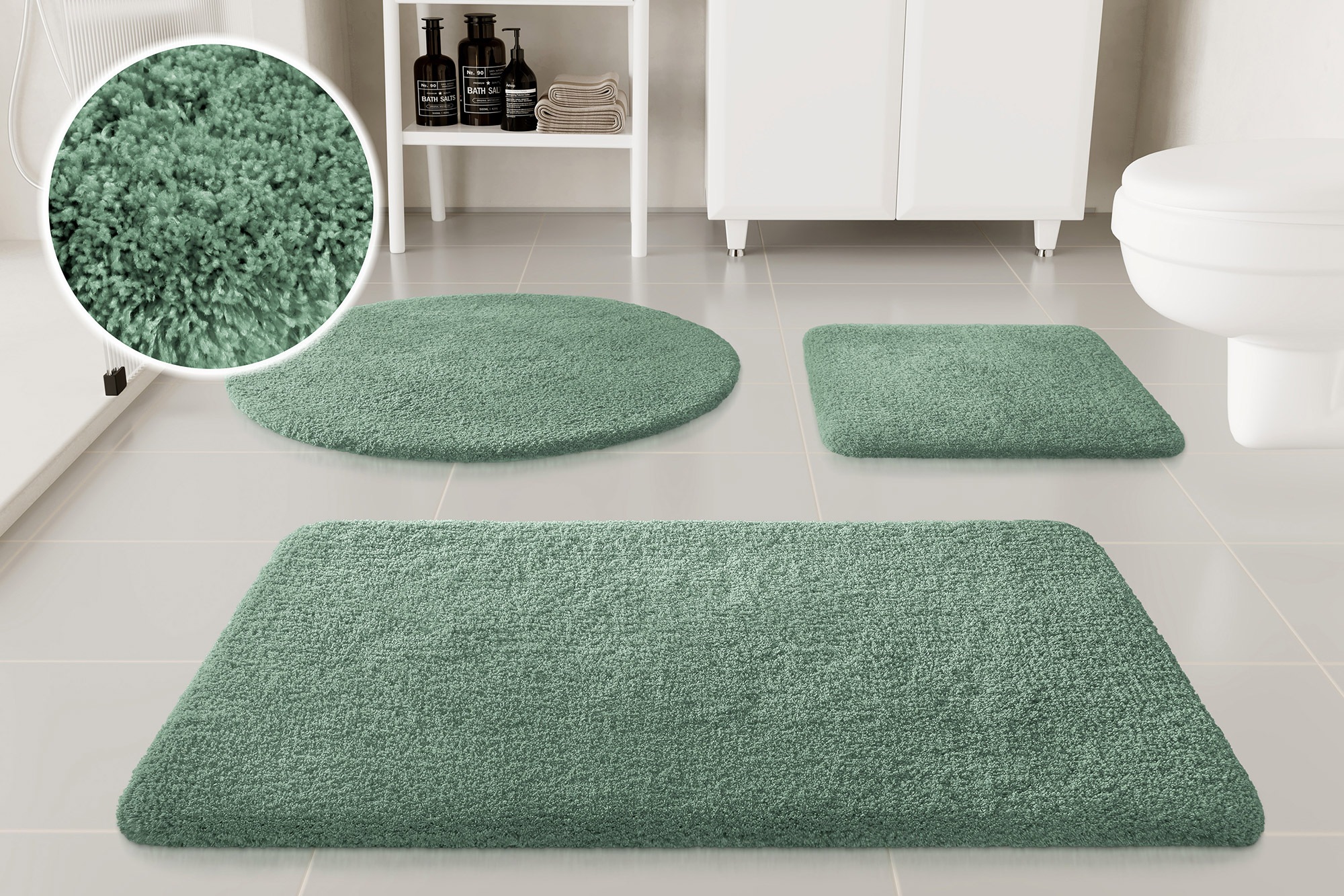 my home Badematte »Kaarin«, rutschhemmend beschichtet, schnell trocknend, B günstig online kaufen