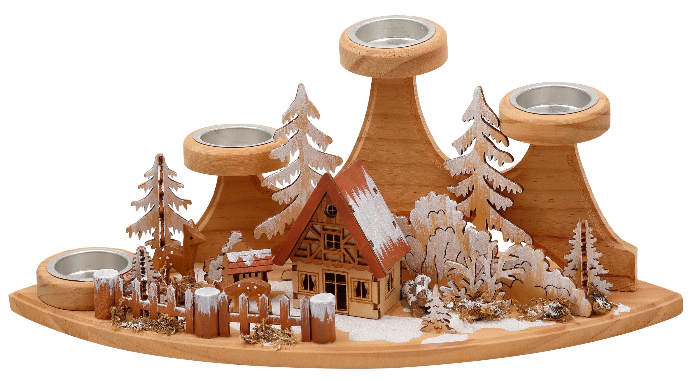 my home Adventsleuchter »Jason, Weihnachtsdeko«, (1 St.), Kerzenhalter im  besonderen Design, Tannenbaum aus Aluminium bestellen | Kerzenständer