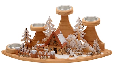 my home Adventsleuchter »Jason, Weihnachtsdeko«, (1 St.), Kerzenhalter im  besonderen Design, Tannenbaum aus Aluminium bestellen