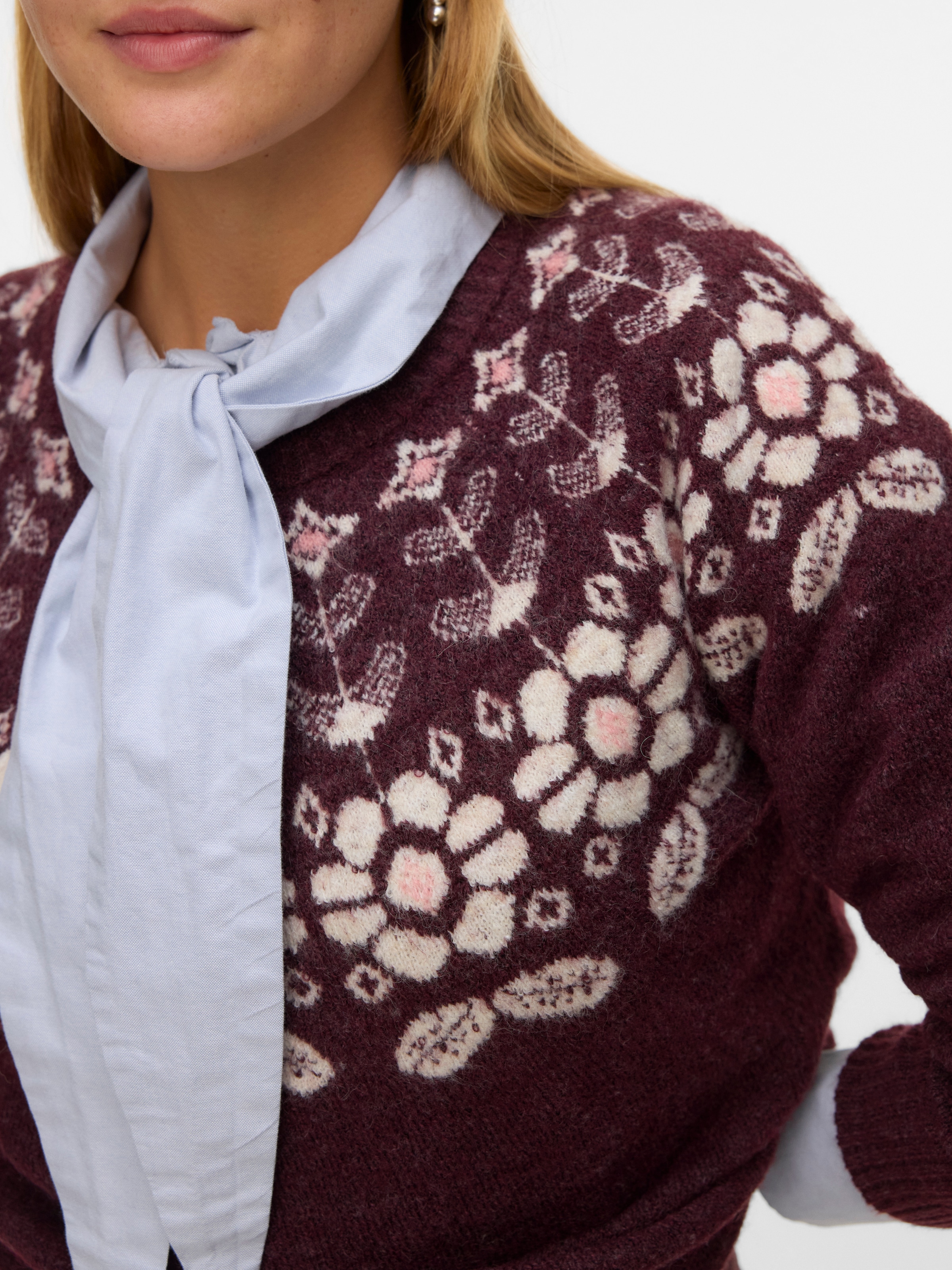 Vero Moda Strickpullover »VMSIMONE LS NORDIC PULLOVER GA REP BOO«