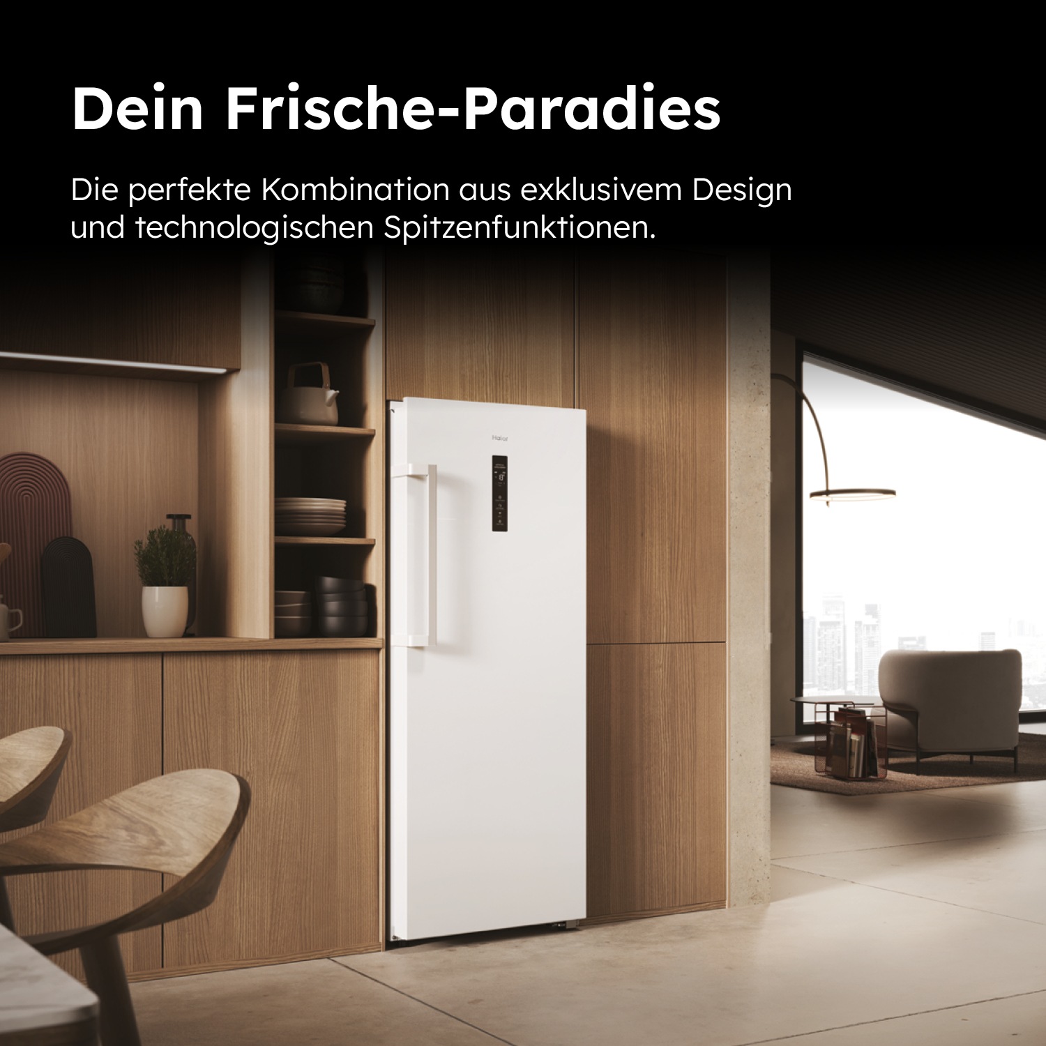 Haier Gefrierschrank »H4F226WDH1«, 153,5 cm hoch, 60 cm breit, 178 cm hoch, 60 cm breit, no Frost, Twist Ice Maker