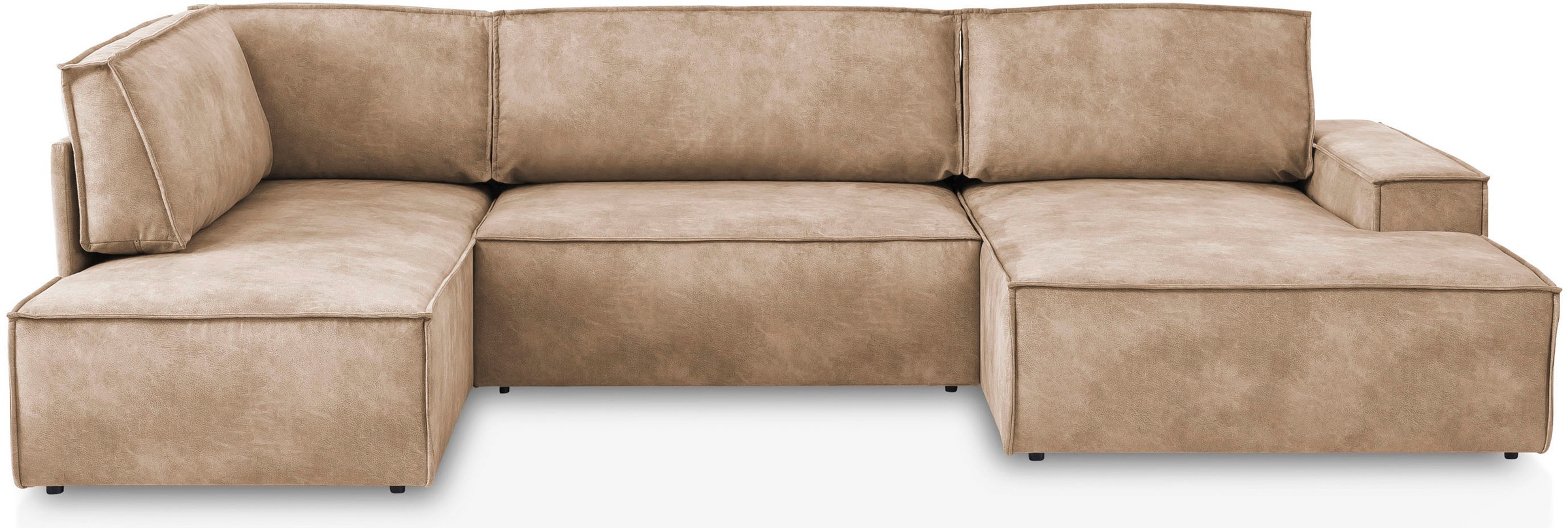 Home affaire Wohnlandschaft "SHERWOOD 329 cm, U-Form, Schlafsofa," Schlaffu günstig online kaufen