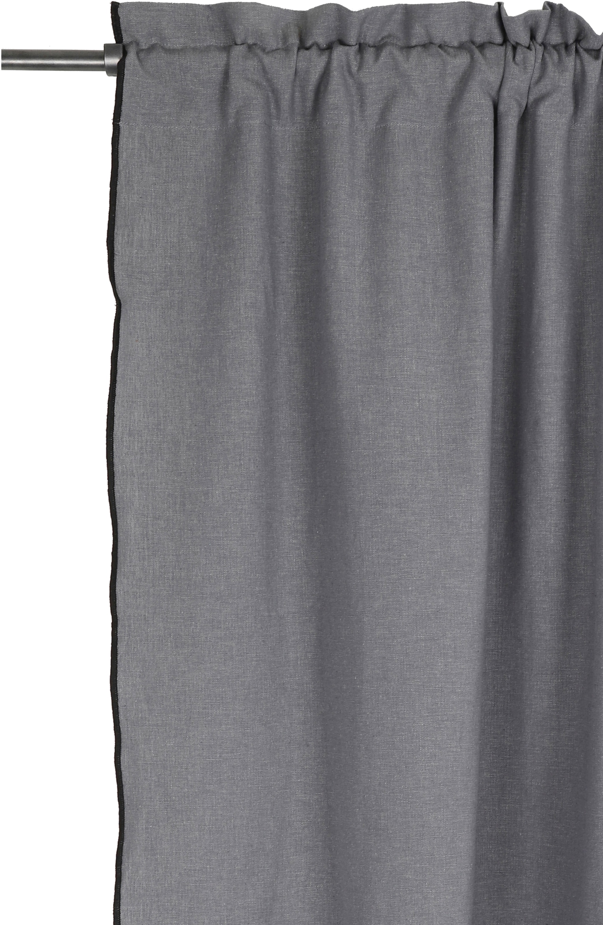 Unifarben mit verschiedene Vorhang Größen (1 »Ellen«, St.), blickdicht, andas Overlocknaht, kaufen schwarzen online