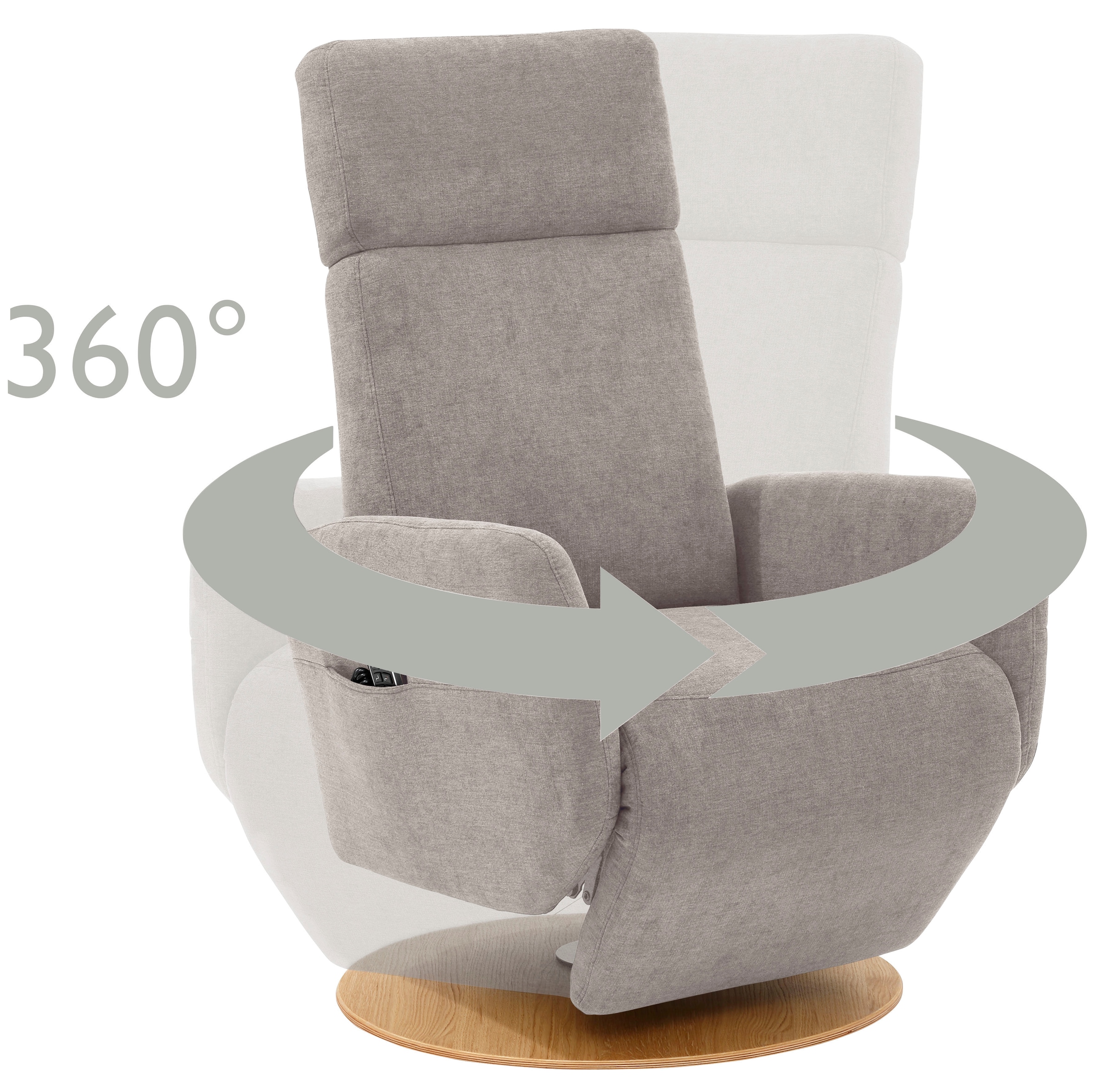 sit&more TV-Sessel »Kobra« wahlweise mit 2 Motoren, 2 Motoren und Akku oder mit 2 Motoren